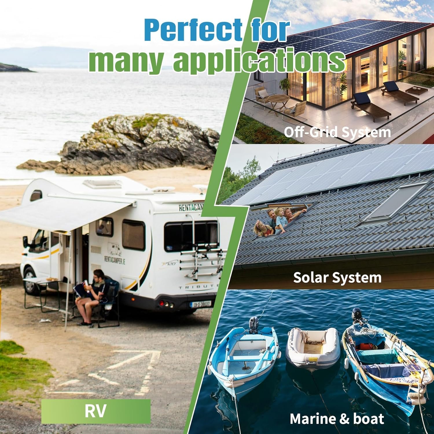 12V 100Ah LiFePO4 Battery, Rechargeabel Deep Cycle Lithium Batteries, 100A BMS with Low-Temp Protection, Perfect for RV, Solar, Boat, Marine, Trolling Motor