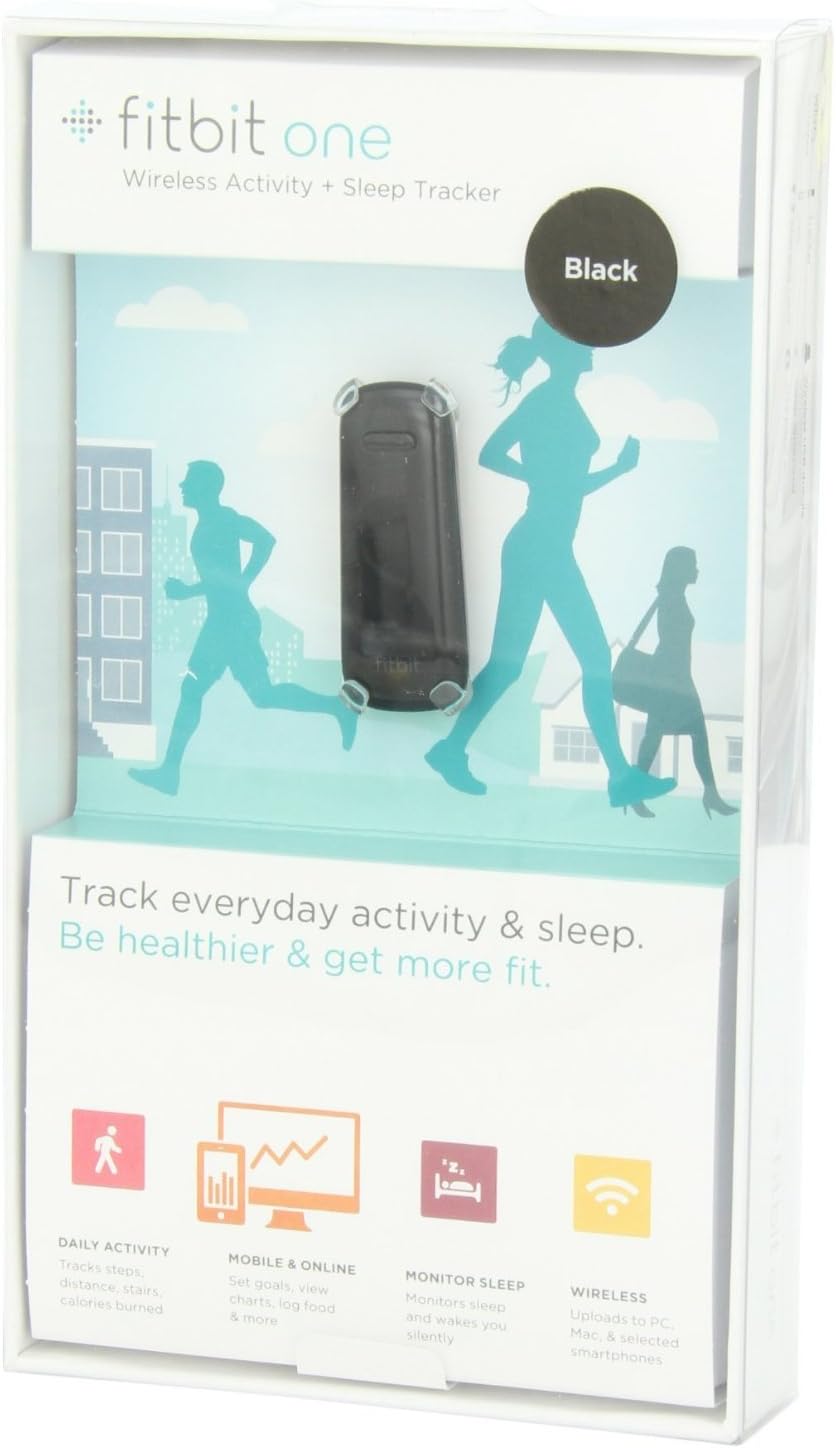 Brand Wireless Activity & Sleep Tracker, Black  C Bluetooth, iOS/Android Compatible, 4    Display, Fitness & Sleep Monitor