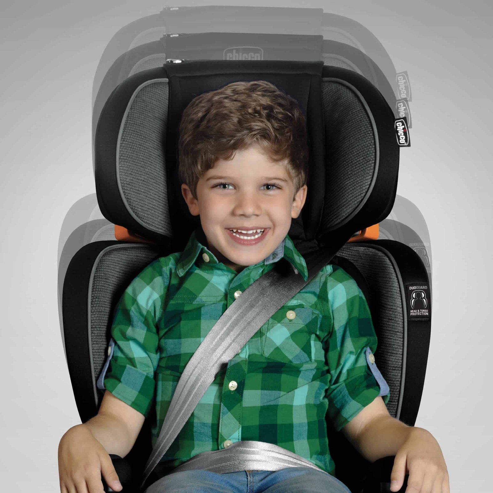 Chicco KidFit Zip Air Plus 2-in-1 Belt Positioning Booster Car Seat Q Collection