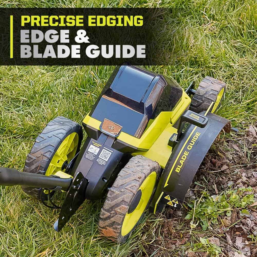 RY40760-AC 40V HP Brushless 9 in. Edger w/ Extra Edger Blade, 4.0 Ah Battery and Charger