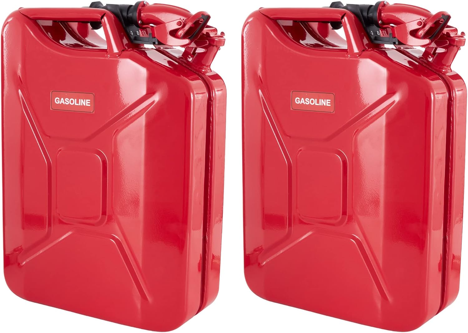 Wavian Jerry Can 20L Red  C CARB Compliant, Durable Gasoline Container with Spout