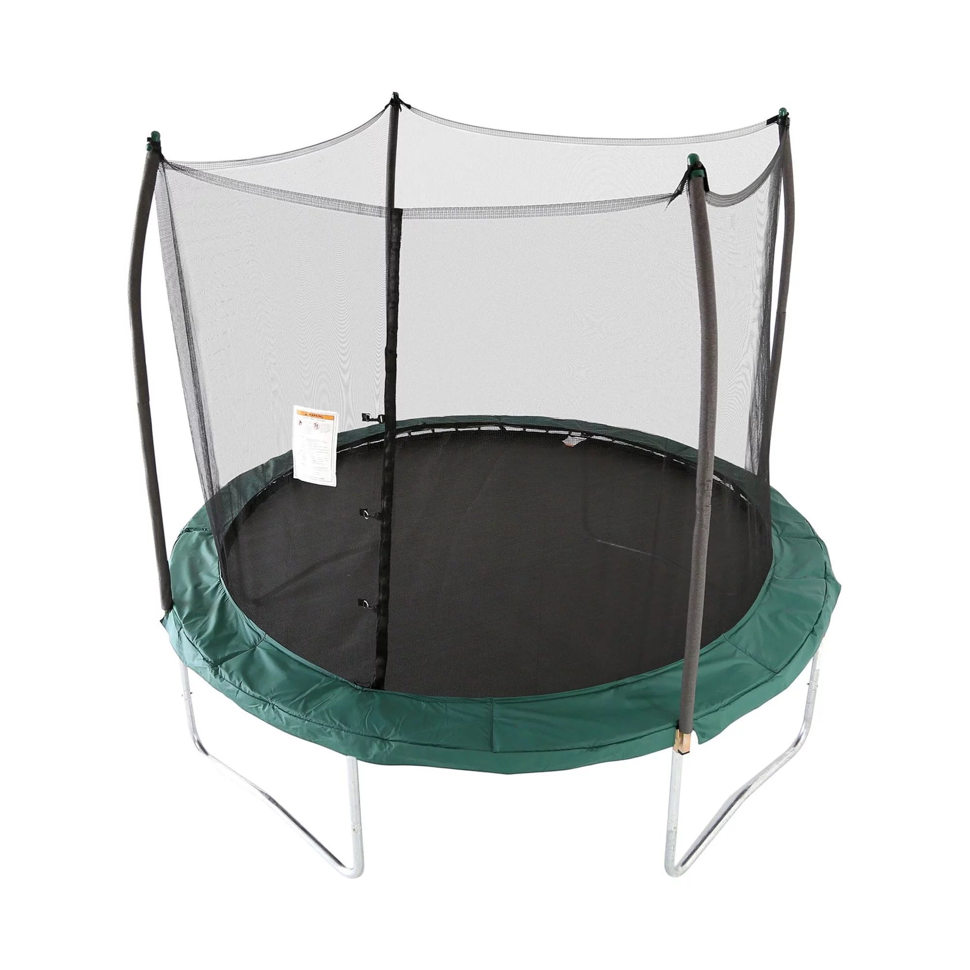 Skywalker Trampolines 10-Ft Round Outdoor Trampoline with Enclosure, Green