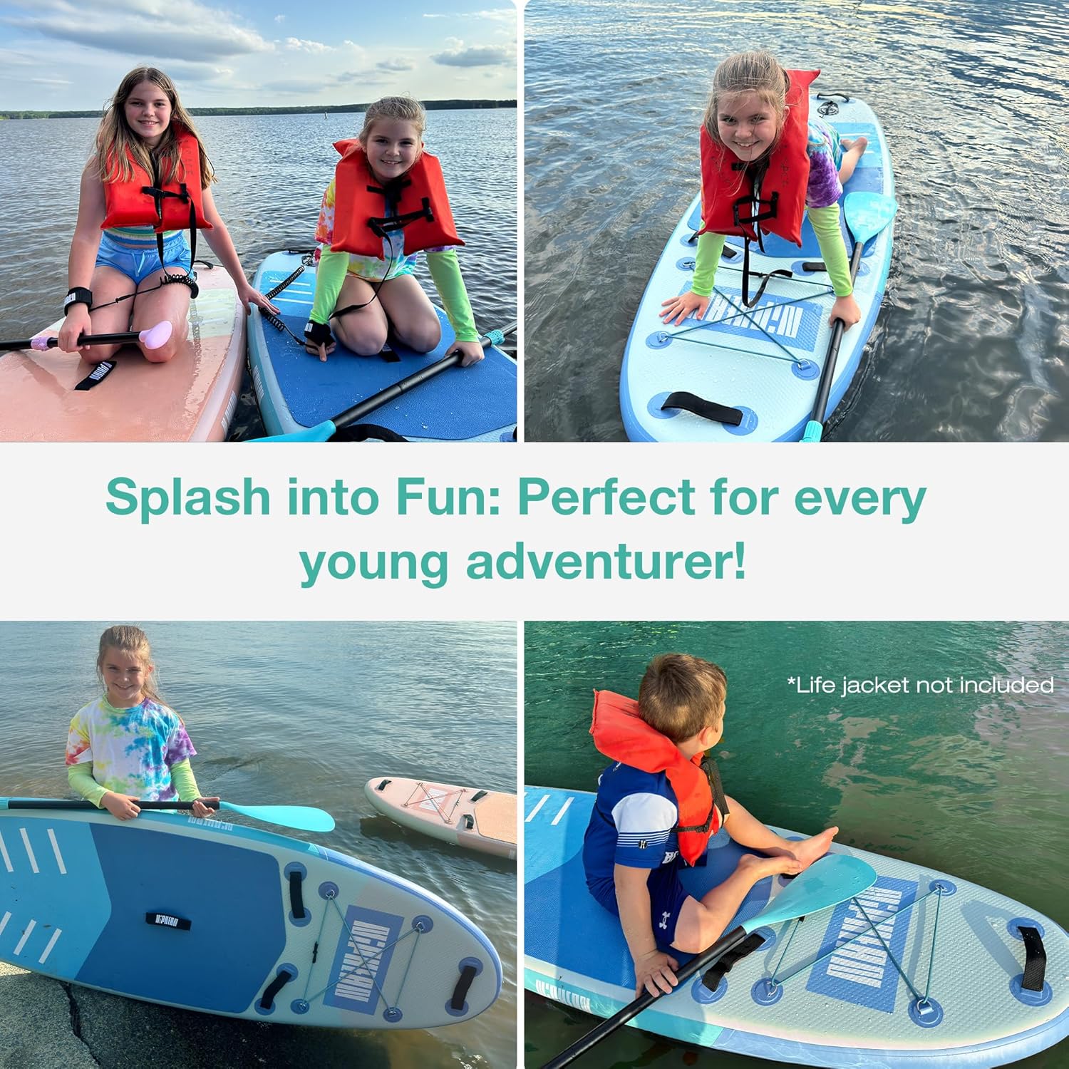 Stand Up Paddle Board with SUP Accessories, Anti-Slip EVA Deck, 10 ?�� ?Inflatable Paddle Boards for Adults & Youth of All Skill Levels