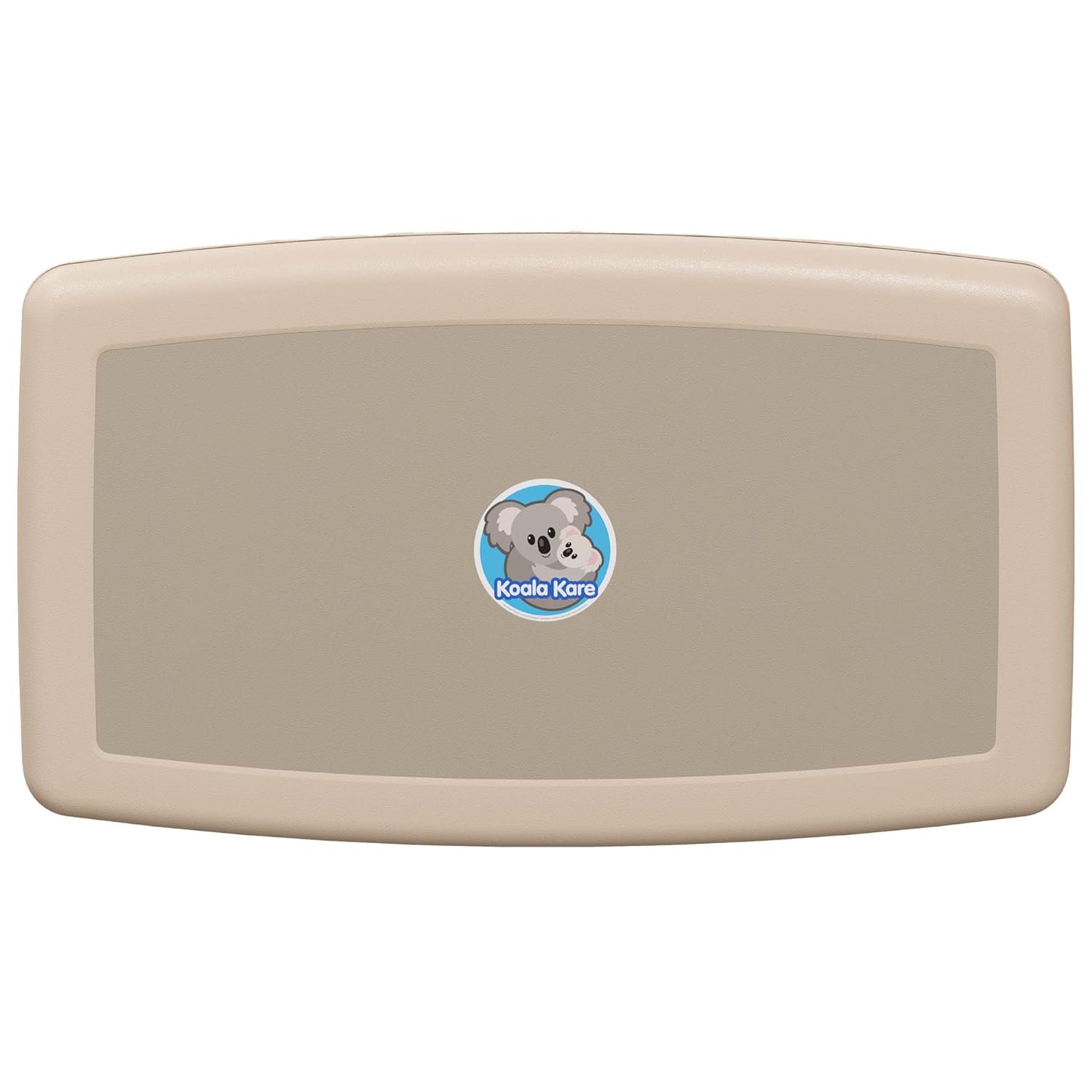 Koala Kare Horizontal Baby Changing Station, Cream, Extra-Wide Surface, Safety Belts, Microban Protection