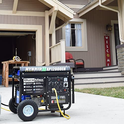 XP12000EH Dual Fuel Generator �C 12,000W Gas/Propane, 457cc 4-Stroke Engine, EPA/CARB Compliant
