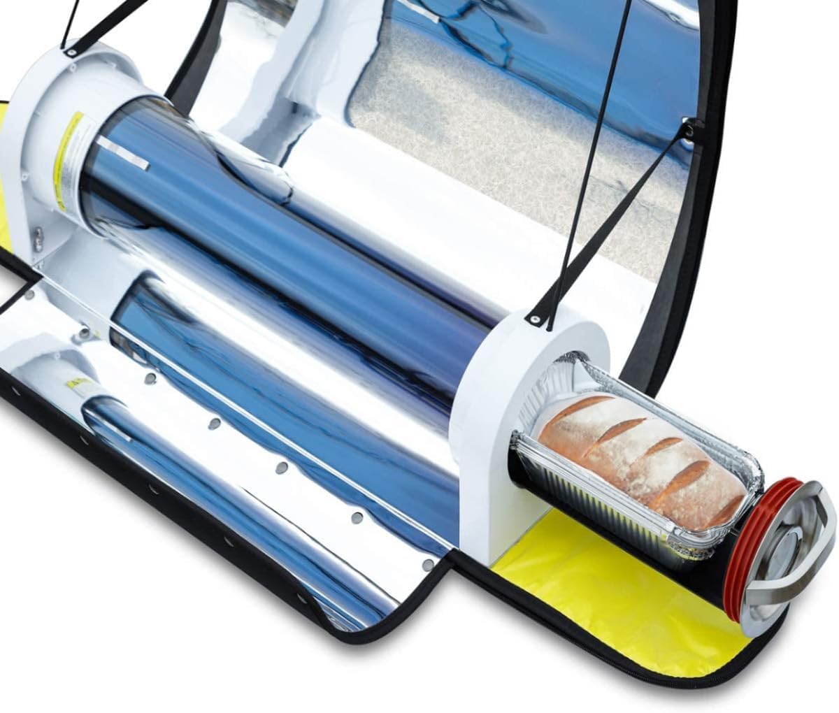 SolarCook Stainless Steel Portable Solar Oven, 4.5L Capacity, with Thermometer for Camping & Outdoor Cooking