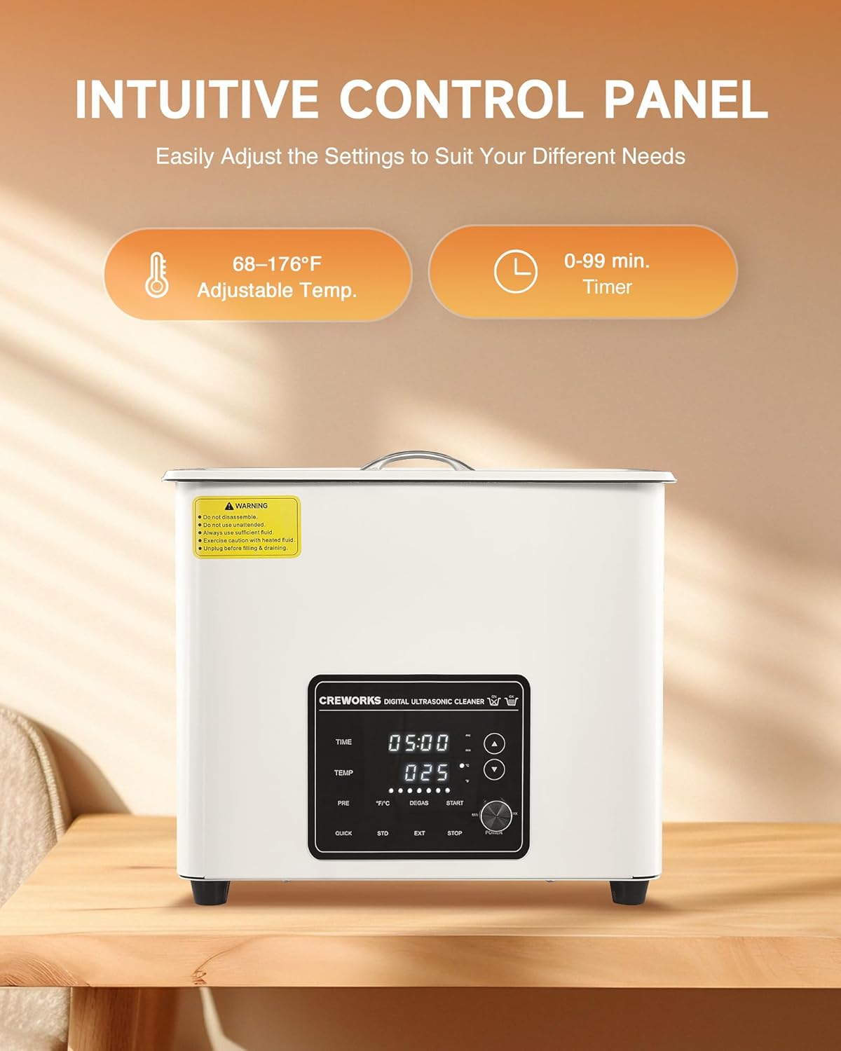 30L Large Ultrasonic Cleaner, Total 1400W Professional Industrial Auto Cleaning Machine for Carburetor Tools Parts Instrument, 40kHz Digital Sonic Cavitation Cleaner with Heater & Timer