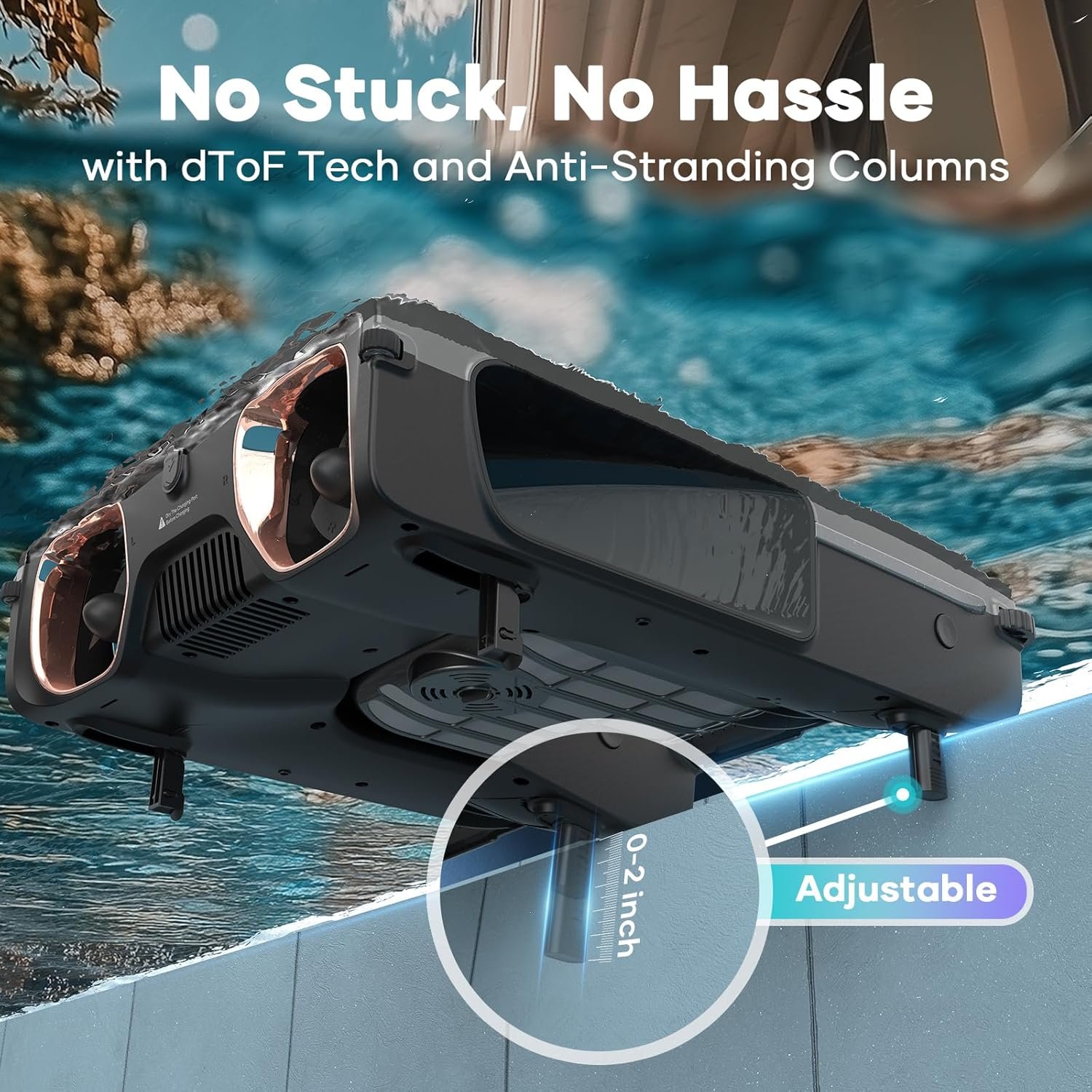 AIPER Surfer S2 Solar Pool Skimmer with APP Support, 24/7 Cleaning, Dual Charging Modes, Smart Obstacle Avoidance, Ideal for All Swimming Pool Types