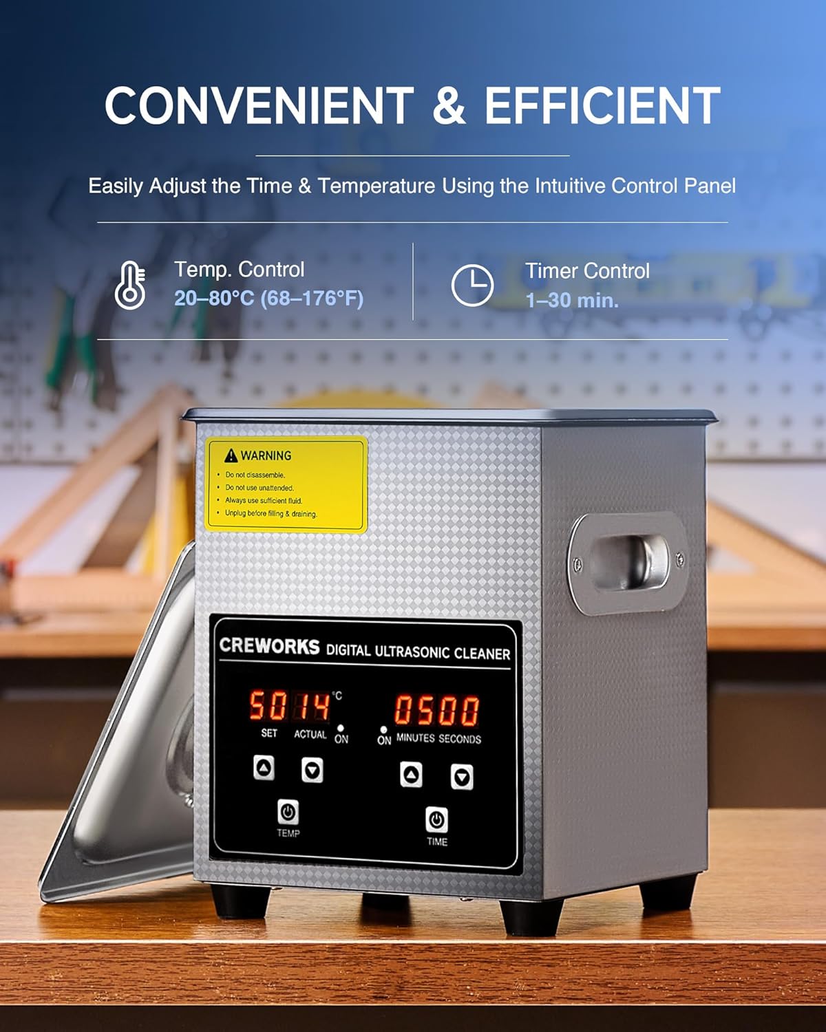 30L Large Ultrasonic Cleaner, Total 1400W Professional Industrial Auto Cleaning Machine for Carburetor Tools Parts Instrument, 40kHz Digital Sonic Cavitation Cleaner with Heater & Timer