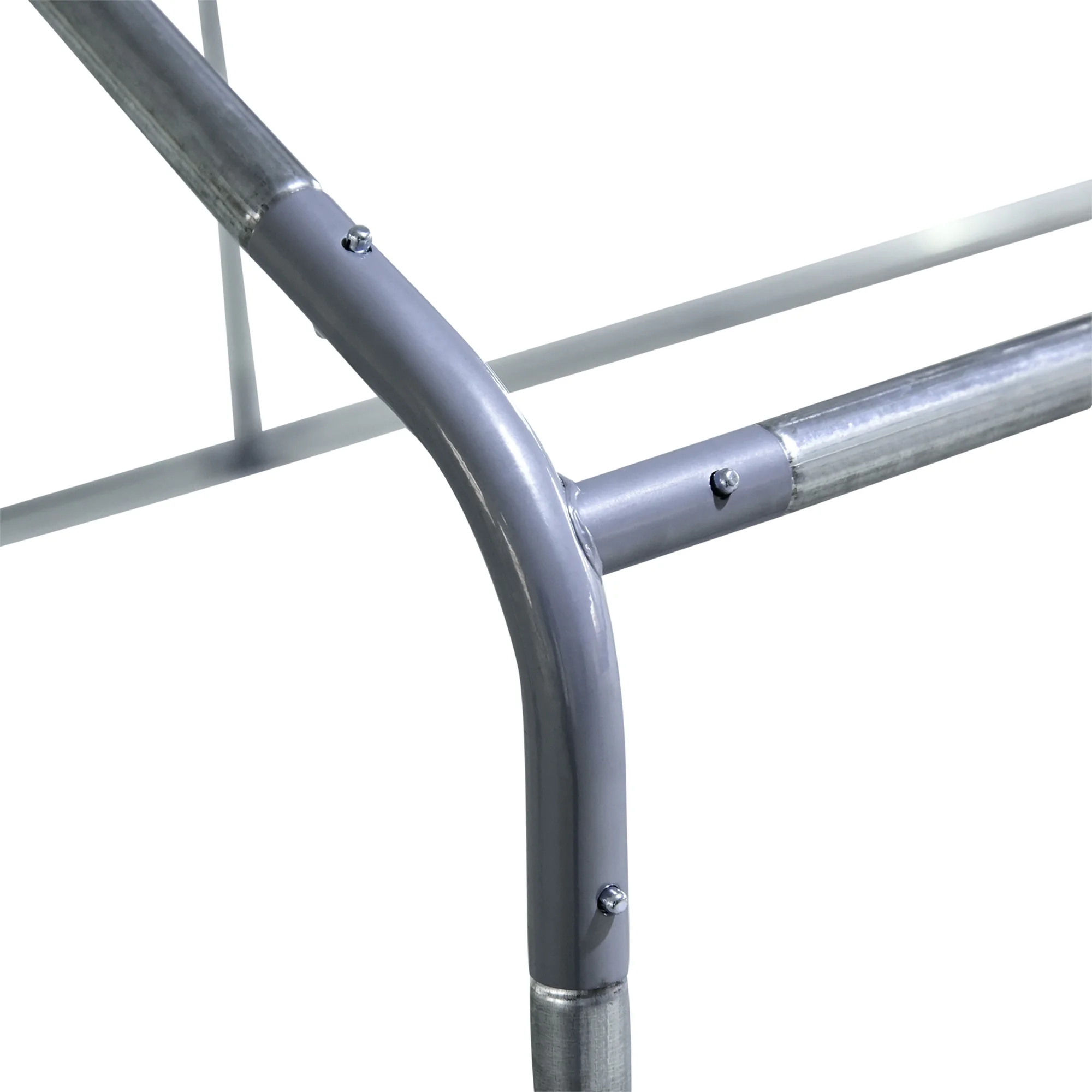 CoSoTower Metal Chicken Coop Run with Cover, Walk-In Outdoor Poultry Pen for Rabbits, Ducks, Large Hen House for Yard, 10' X 6.5' X 6.5', Silver