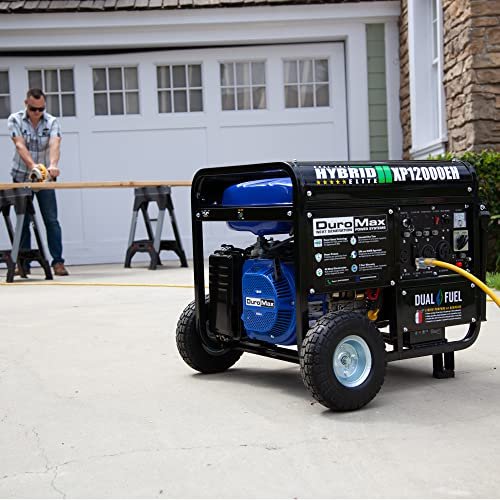 XP12000EH Dual Fuel Generator �C 12,000W Gas/Propane, 457cc 4-Stroke Engine, EPA/CARB Compliant