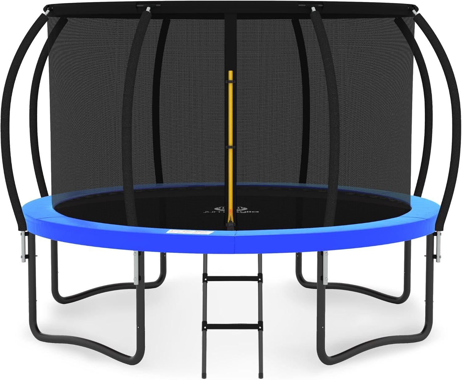 JUMPZYLLA Trampoline 8FT 10FT 12FT 14FT 15FT 16FT Trampoline with Enclosure �C Recreational Trampolines with Ladder and AntiRust Coating, ASTM Approval Outdoor Trampoline for Kids