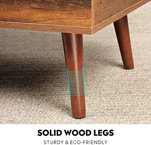 WLIVE Lift Top Coffee Table with Hidden Compartment & Adjustable Storage Shelf