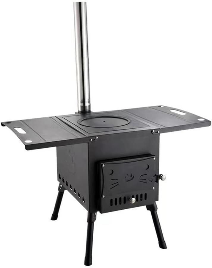 Grills Outdoor Portable BBQ Grill Foldable Wood Stove Stainless Steel Barbecue Grill Home Camping
