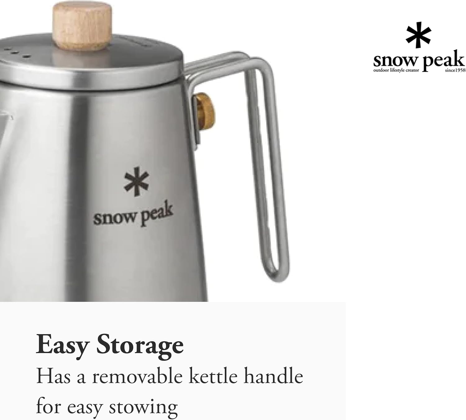 Field Barista Kettle - Stainless Steel Kettle for Camping, Backpacking & At-Home Use - Lightweight Kitchen Camping Essentials - Durable Kettle for Tea & Coffee