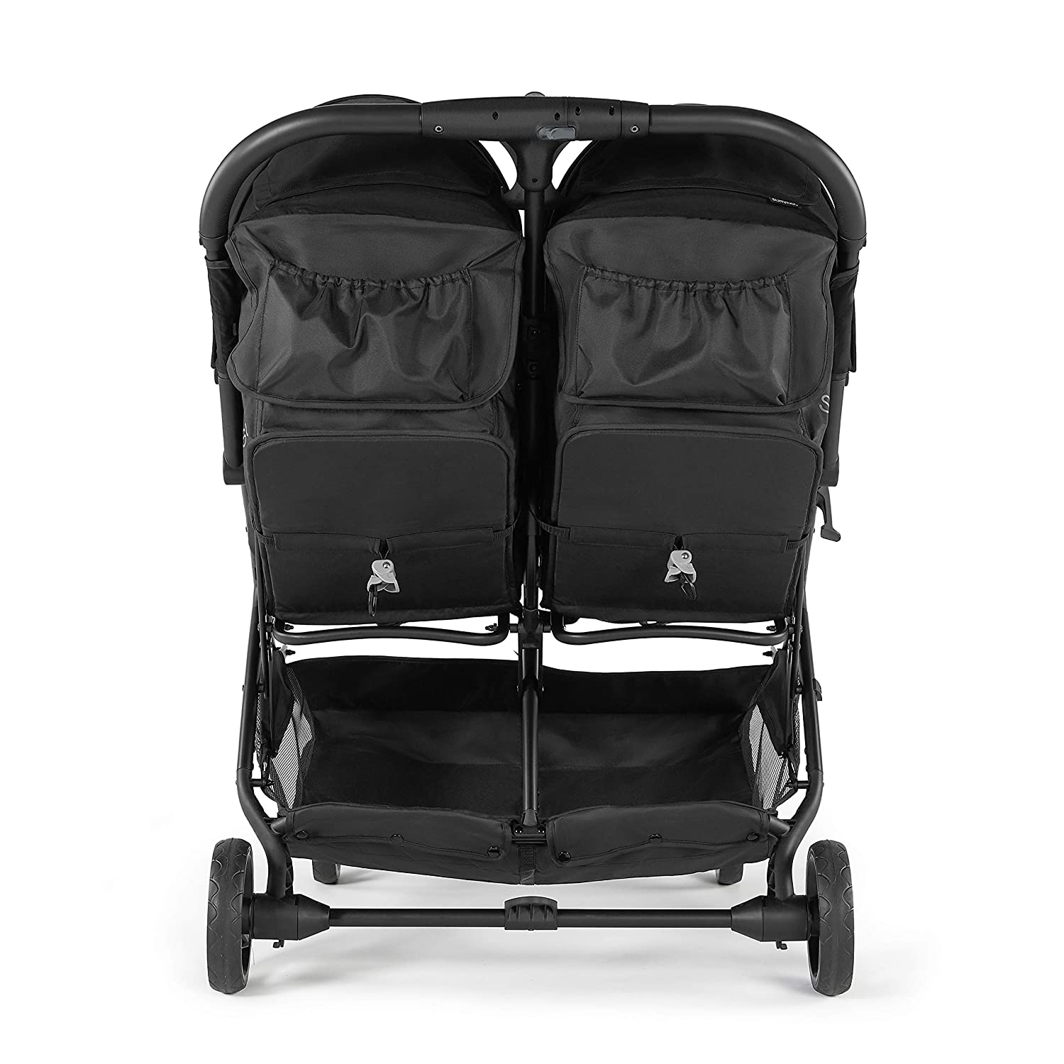 3Dpac CS+ Double Stroller, Black �C Car Seat Compatible Baby Stroller �C Lightweight Stroller with Convenient One-Hand Fold