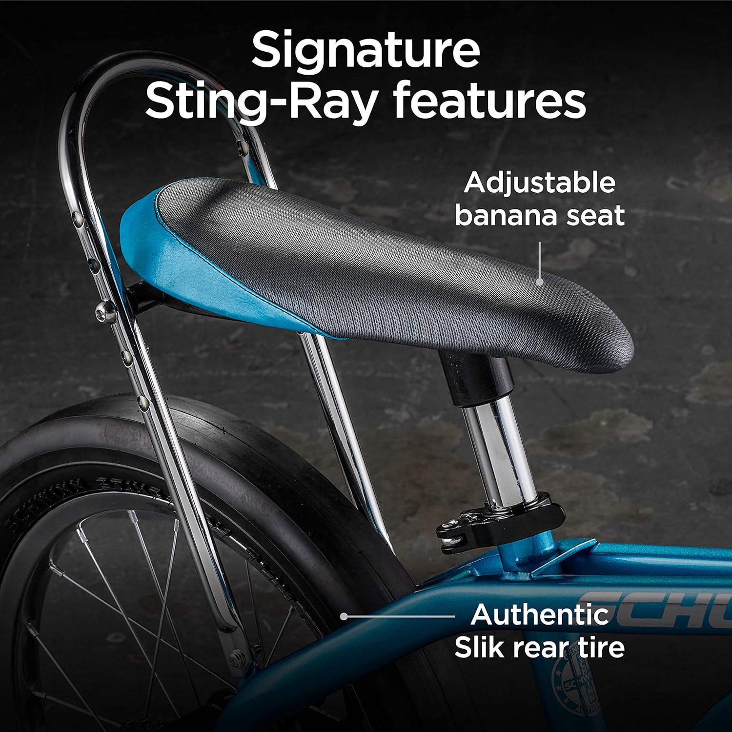 Kids Bike for Boys and Girls Ages 3-5 Years, 16-Inch Wheels, Front Suspension, Slik Rear Tire, Rider Height 38 to 48-Inches, Removable Training Wheels, Rear Coaster Brake