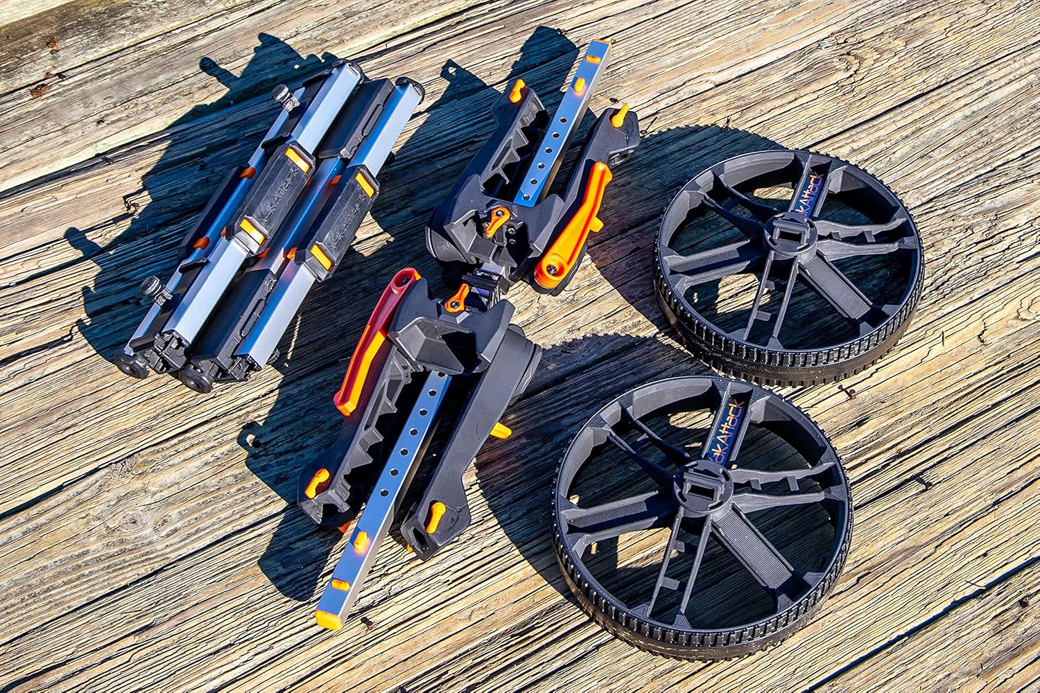 Kayak Carts - Easy Assembly Collapsible Kayak Adjustable Transport Carrier Dolly | Kayak Fishing Accessories