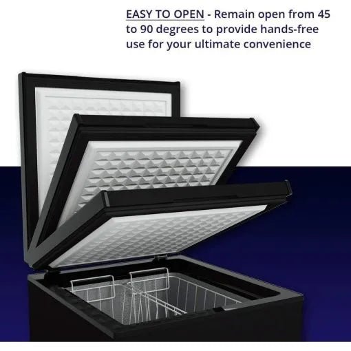 Chest Freezer �C 3.5 Cu Ft with 2 Removable Baskets �C Reach In Freezer Chest �C Quiet Compact Freezer �C 7 Temperature Settings �C Black