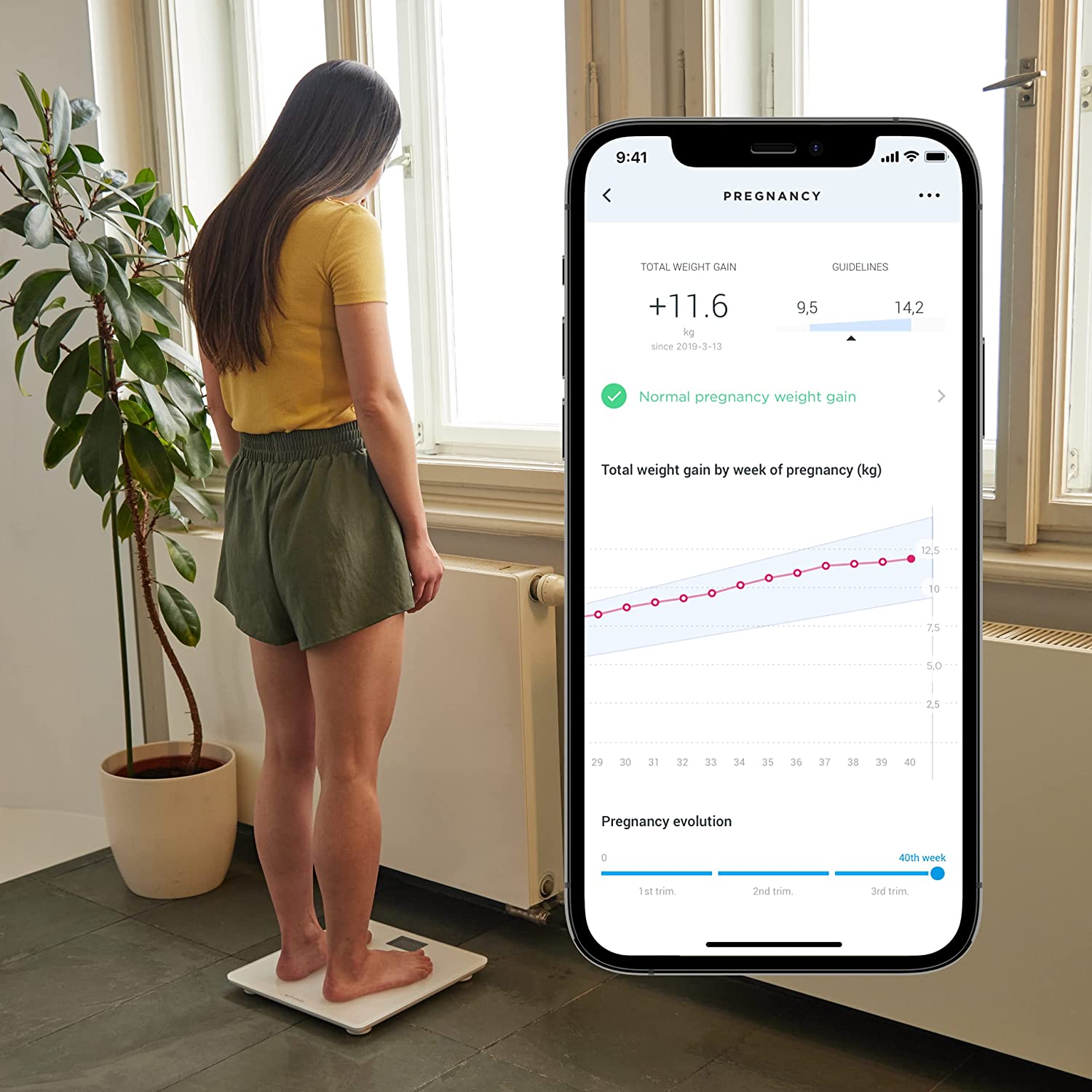 Withings Body+ Smart Scale  C Wi-Fi, Full Body Composition, Multi-User, Health App Sync, Accurate Design