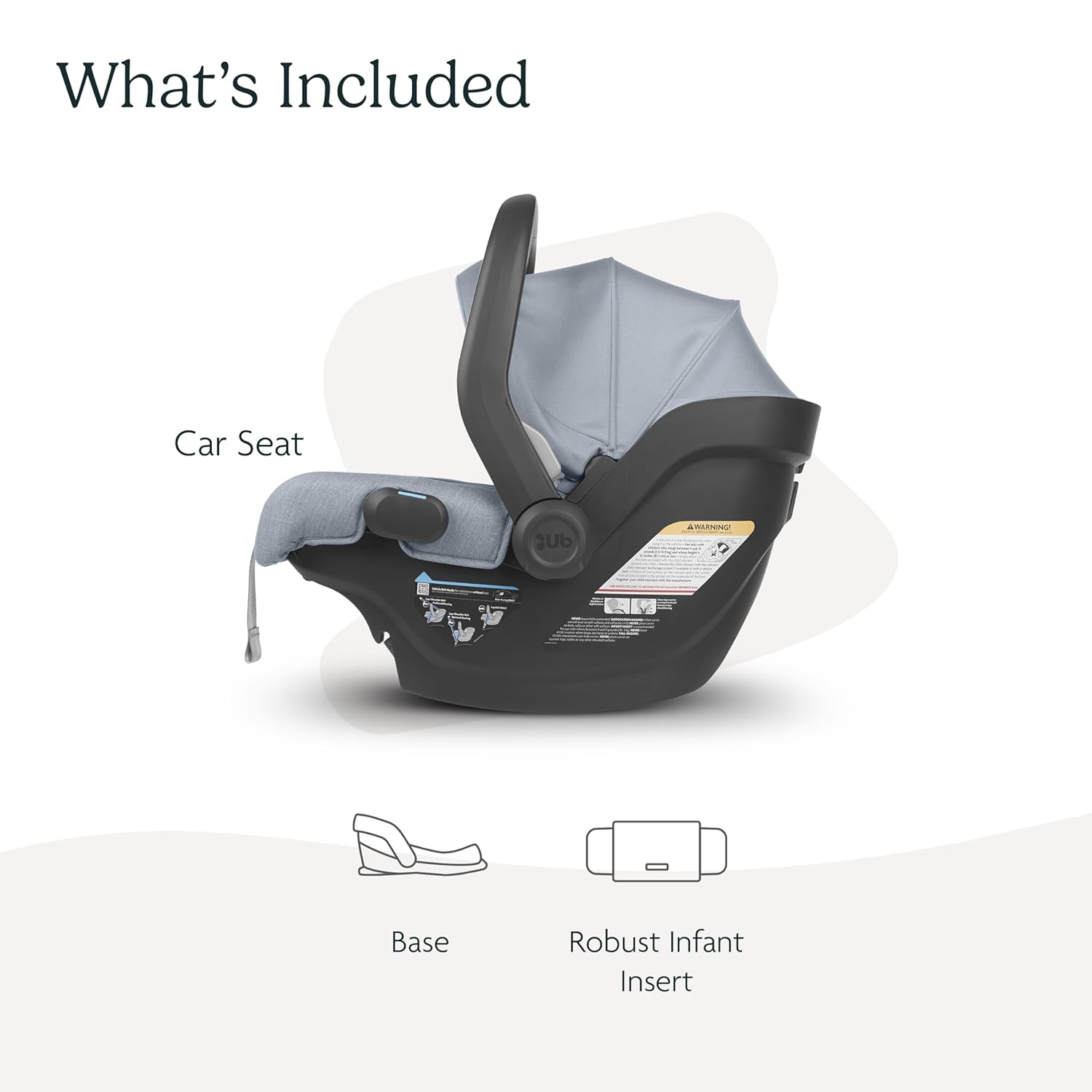 Infant Car Seat/Easy Installation/Innovative SmartSecure Technology/Base + Robust Infant Insert Included/Direct Stroller Attachment/Jake (Charcoal)