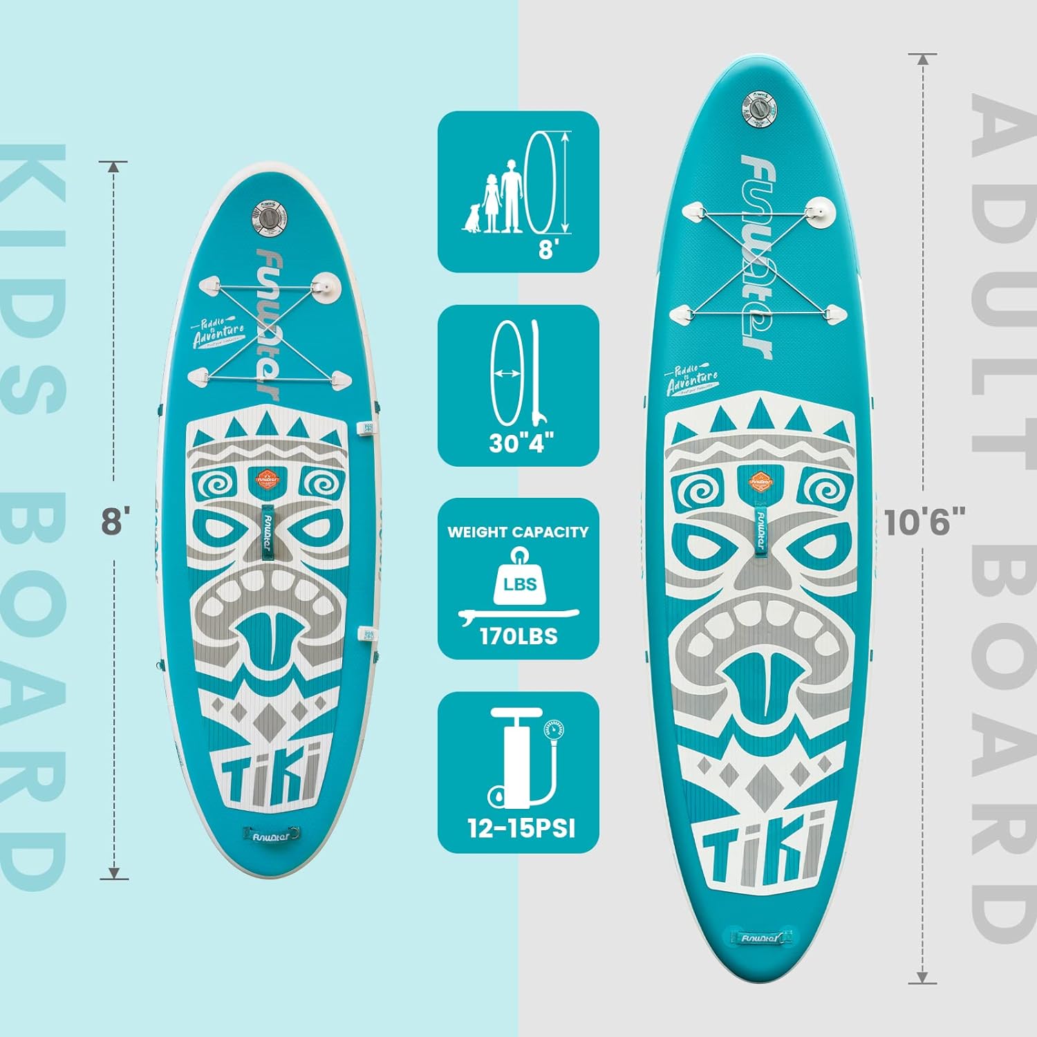 Inflatable Ultra-Light Stand Up Paddle Board for All Skill Levels with Premium SUP Paddleboard Accessories,Non-Slip Comfort Deck for Youth & Adults.