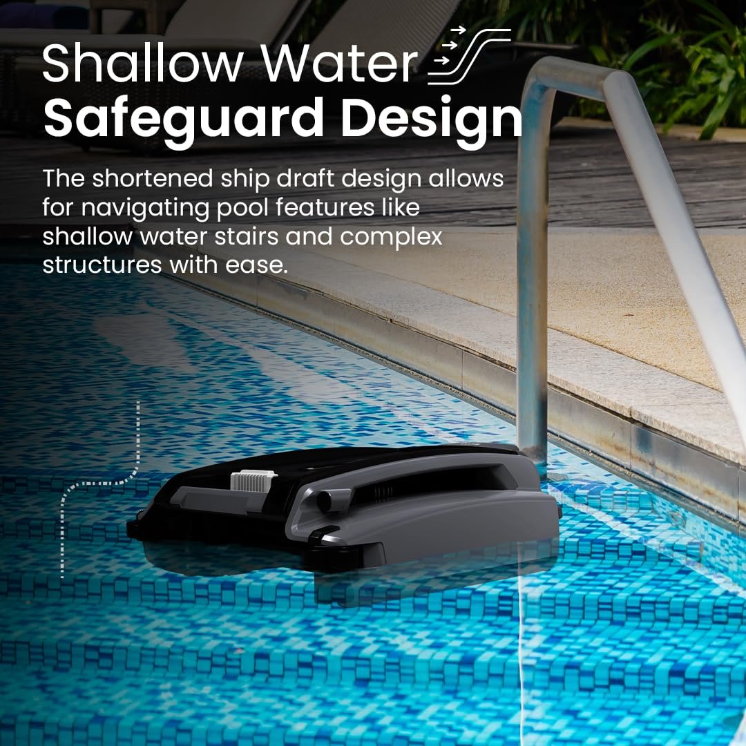 Betta SE Plus Solar Powered Robotic Pool Skimmer with Dual Charging Options