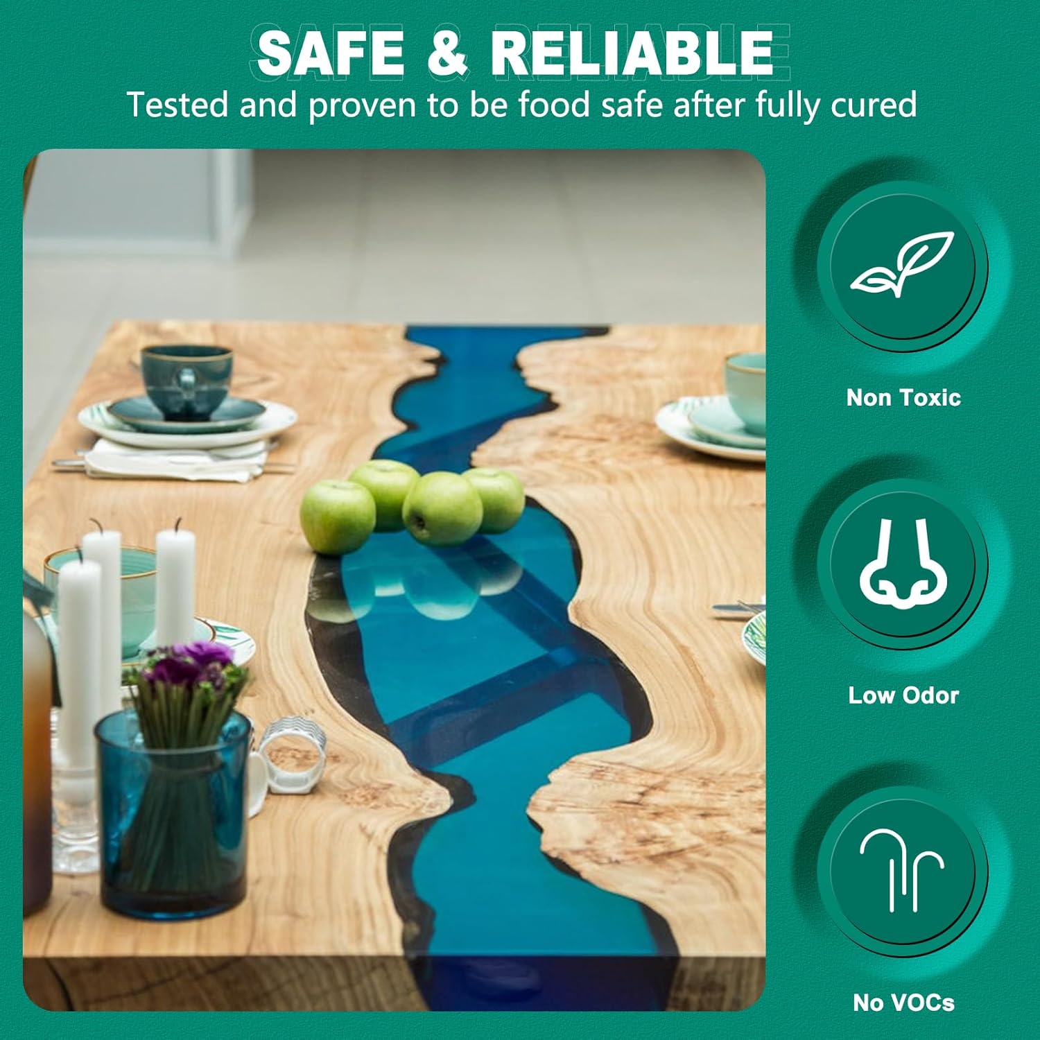 Deep Pour Epoxy Resin, Epoxy Resin Kit for 2-4