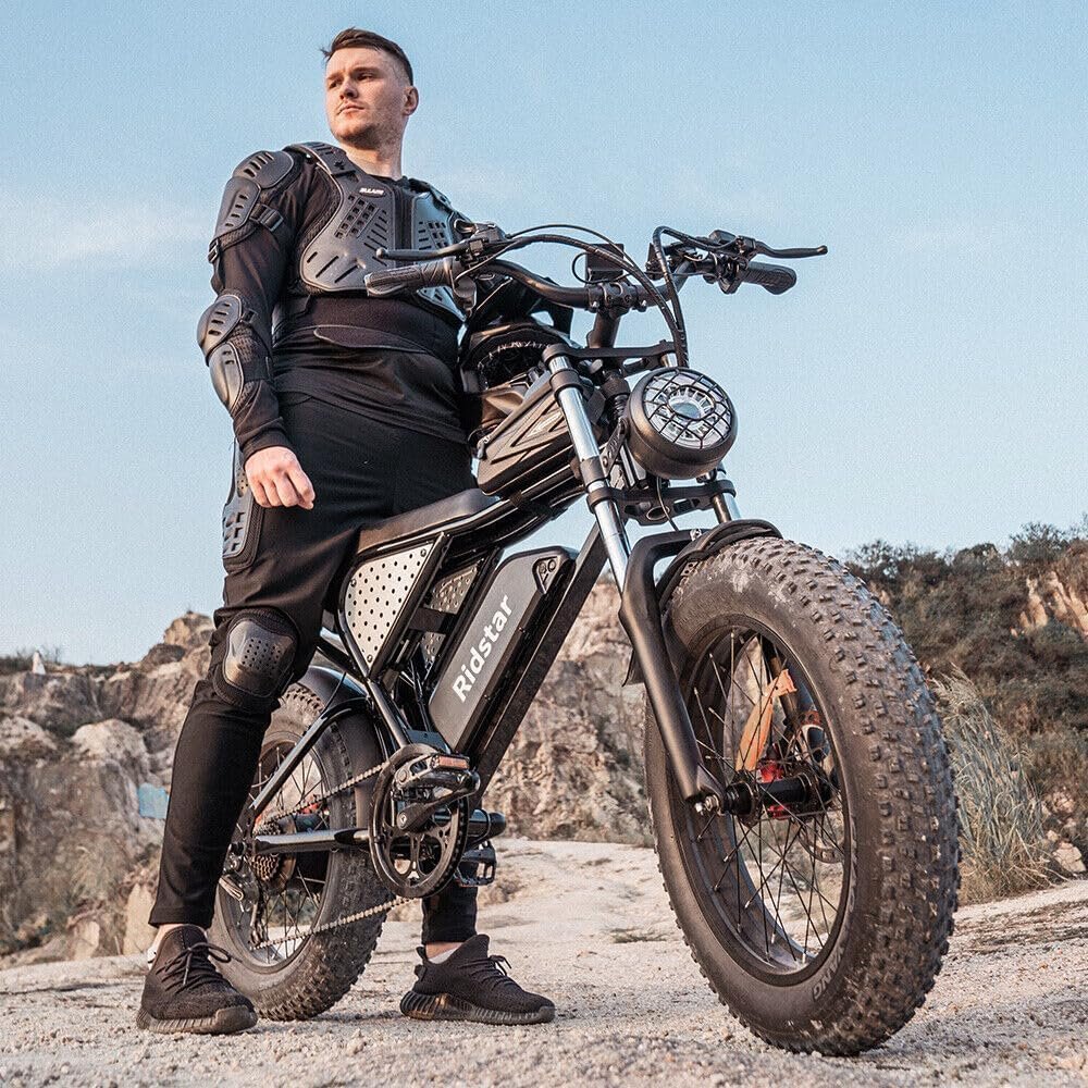 Electric Bike for Adults Q20, 2000/1500W, 37/30MPH,52V 40AH,48V/20AH E-Bike,30-180 Miles Electric Motorcycle, 20��� Fat Tire Dirt Bike, UL2849 All Terrain for Mountains, Snow, Sand, Road