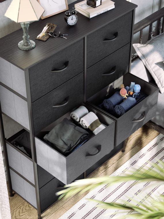 YITAHOME Dresser Storage Drawers Charcoal