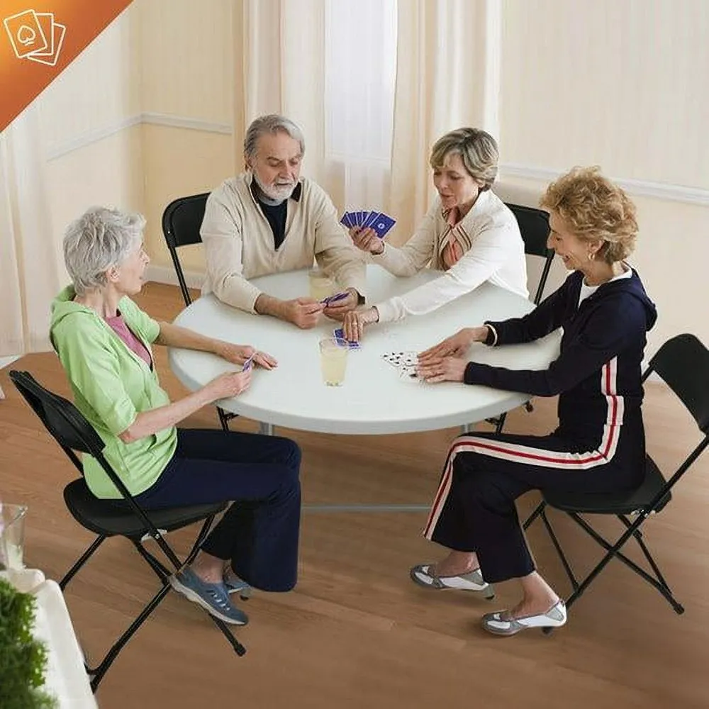 Ktaxon 10 Pack Plastic Folding Chairs Wedding Banquet Seat Party Event Chair