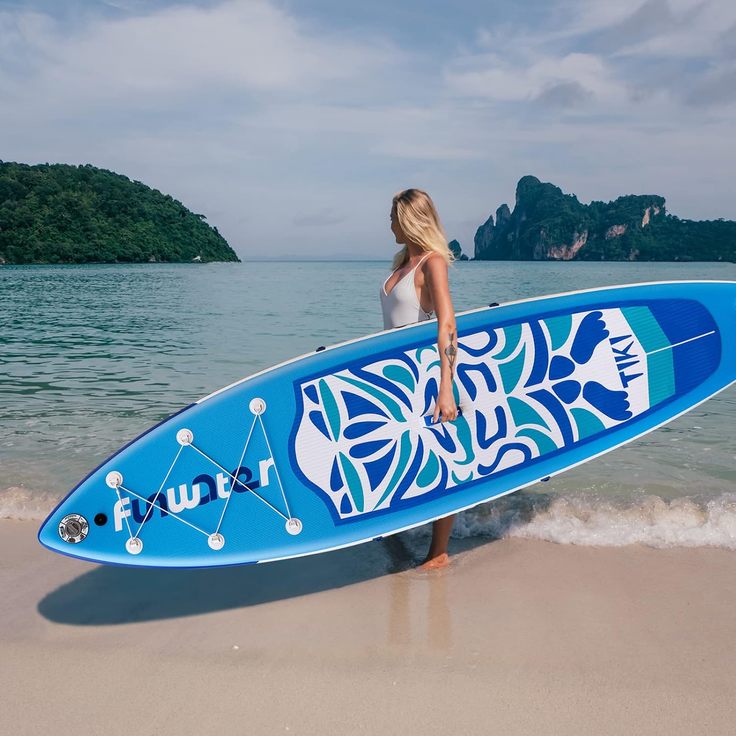 Inflatable Ultra-Light Stand Up Paddle Board for All Skill Levels with Premium SUP Paddleboard Accessories,Non-Slip Comfort Deck for Youth & Adults.