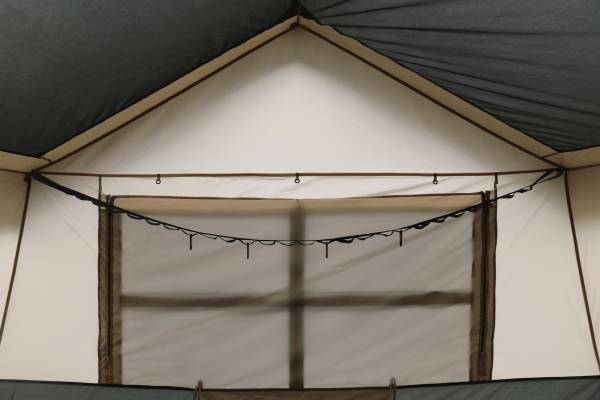 Hazel Creek 12 Person Cabin Tent, 3 Rooms, Green