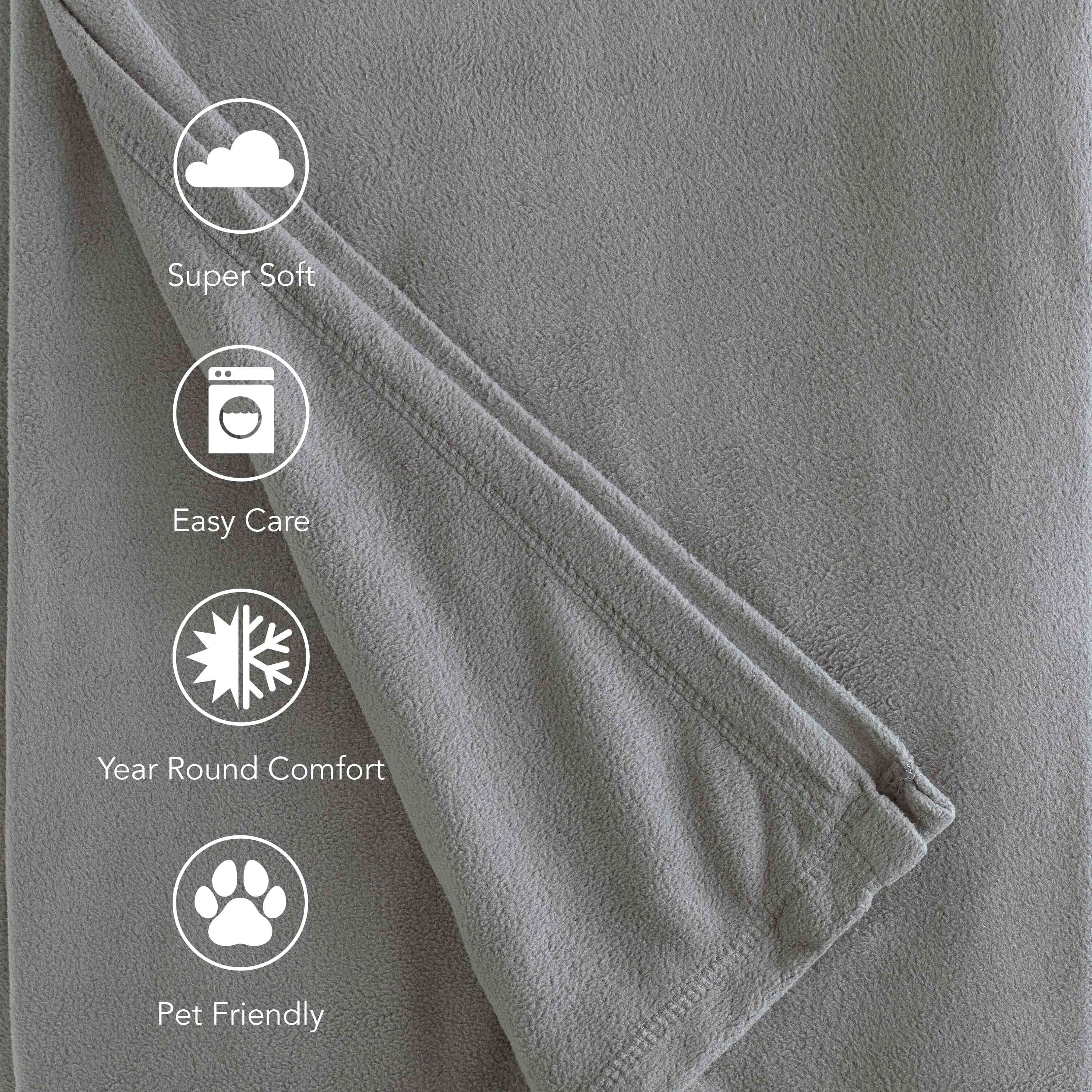 Martex Super Soft Fleece - Comfy Lightweight All Season Blanket