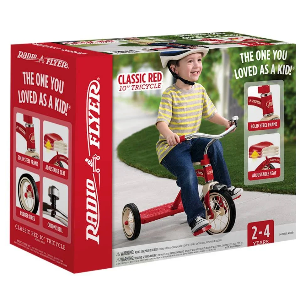 Radio Flyer 10 in Red Classic Tricycle