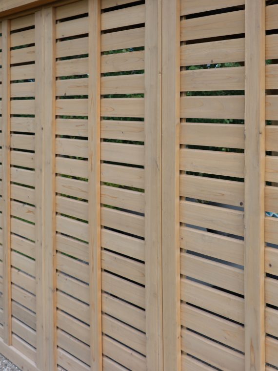 Yardistry  C 10 ft. Meridian Cedar Privacy Wall