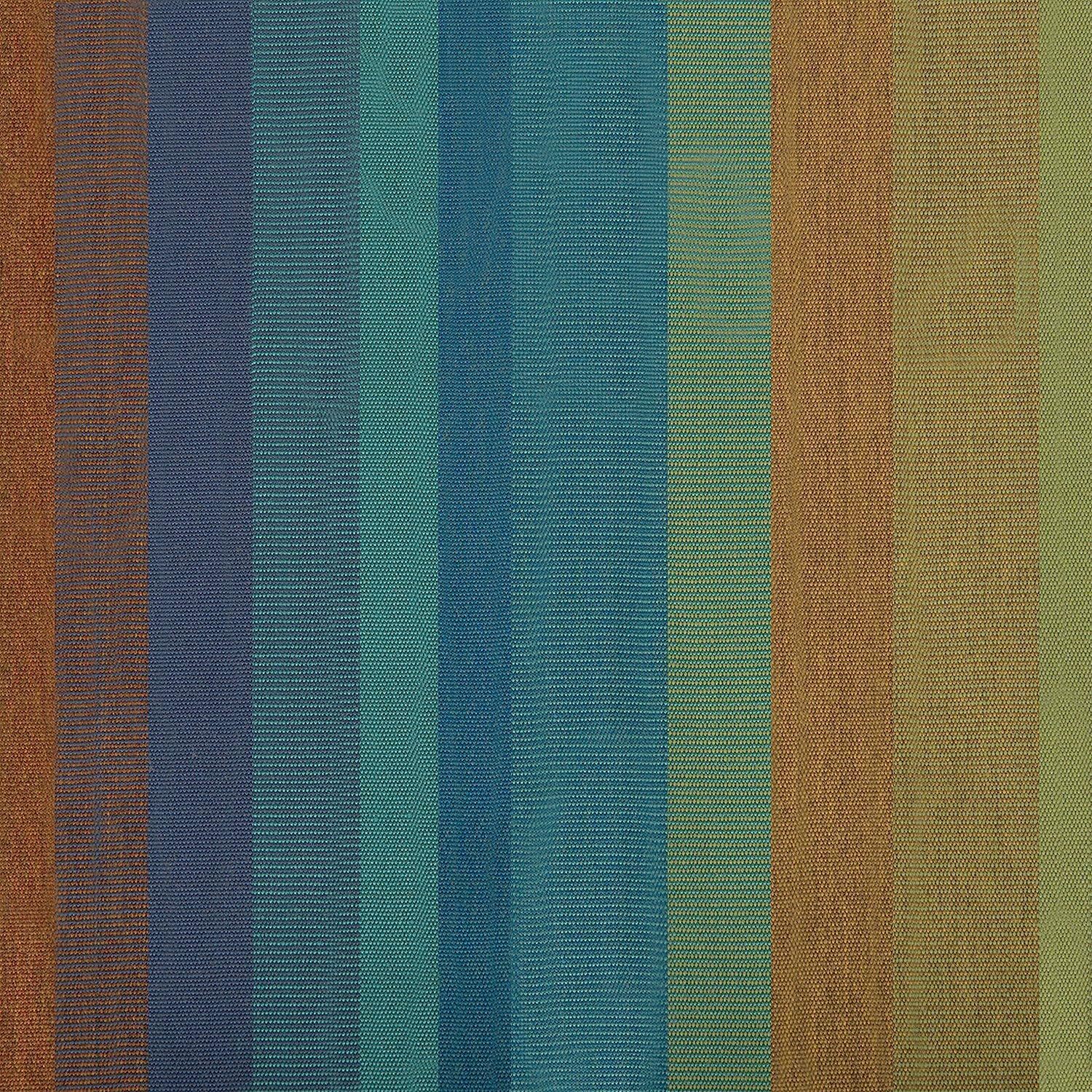 Vivere Double Cotton Hammock with Steel Stand, 450 lb Capacity, Tropical Colors, Includes Premium Carry Bag