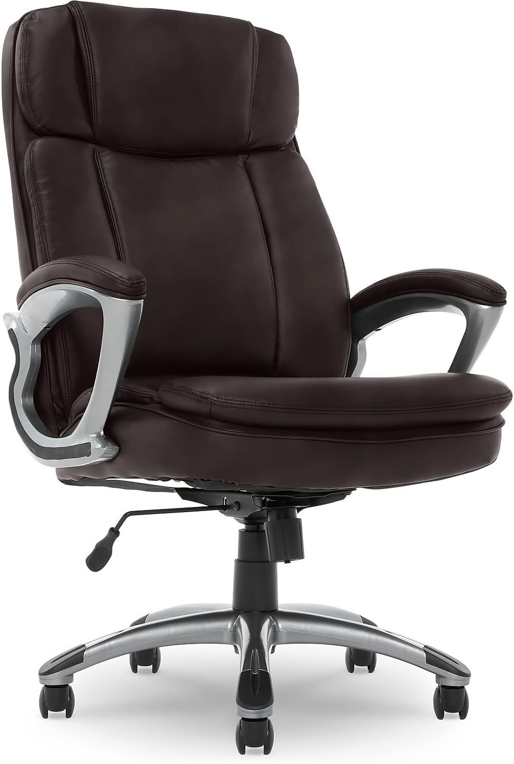 Fairbanks Big and Tall High Back Executive Office Ergonomic Gaming Computer Chair with Layered Body Pillows, Contoured Lumbar Zone, Black