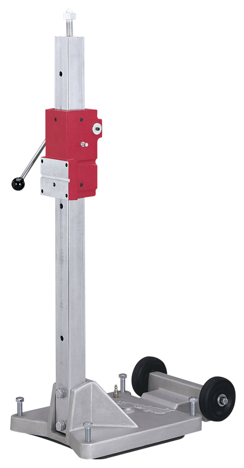 Milwaukee 4120 Diamond Coring Stand, Large Base, Cast Aluminum, 43.5��� Steel Column, Universal Motor Adapter