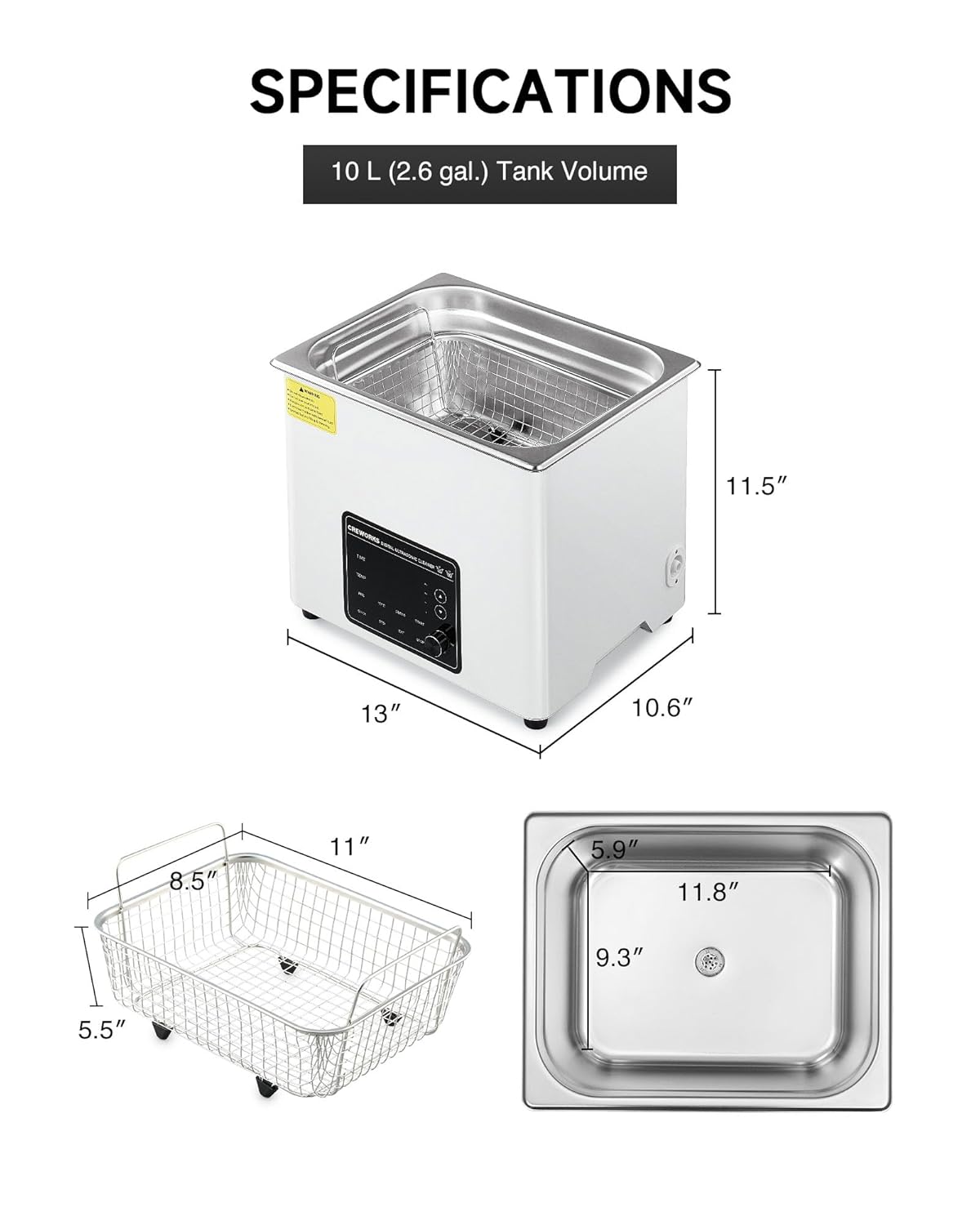 30L Large Ultrasonic Cleaner, Total 1400W Professional Industrial Auto Cleaning Machine for Carburetor Tools Parts Instrument, 40kHz Digital Sonic Cavitation Cleaner with Heater & Timer