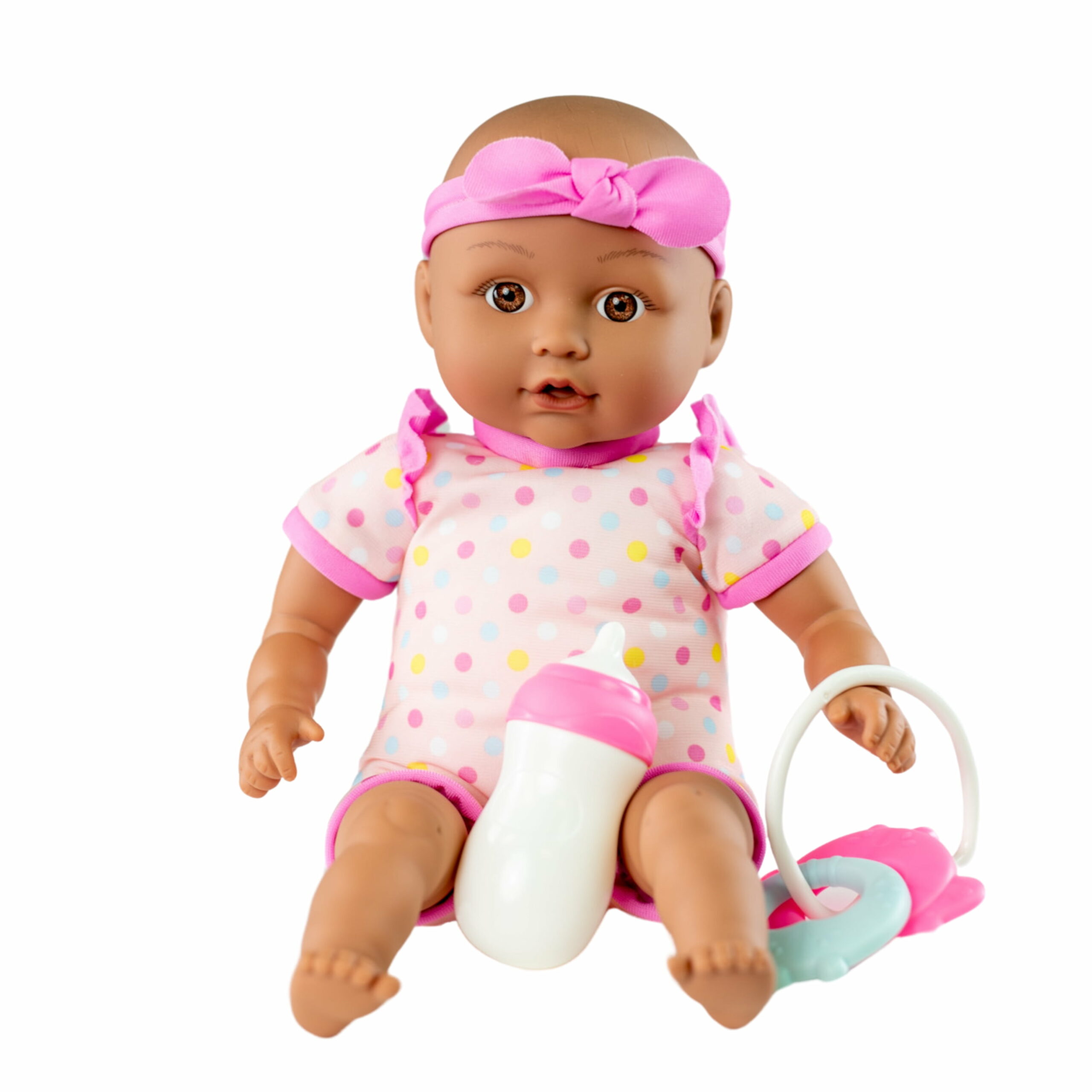 My Sweet Love Baby Doll & Stroller Set, Dark Skintone, 5-Piece Toy Set for Toddlers