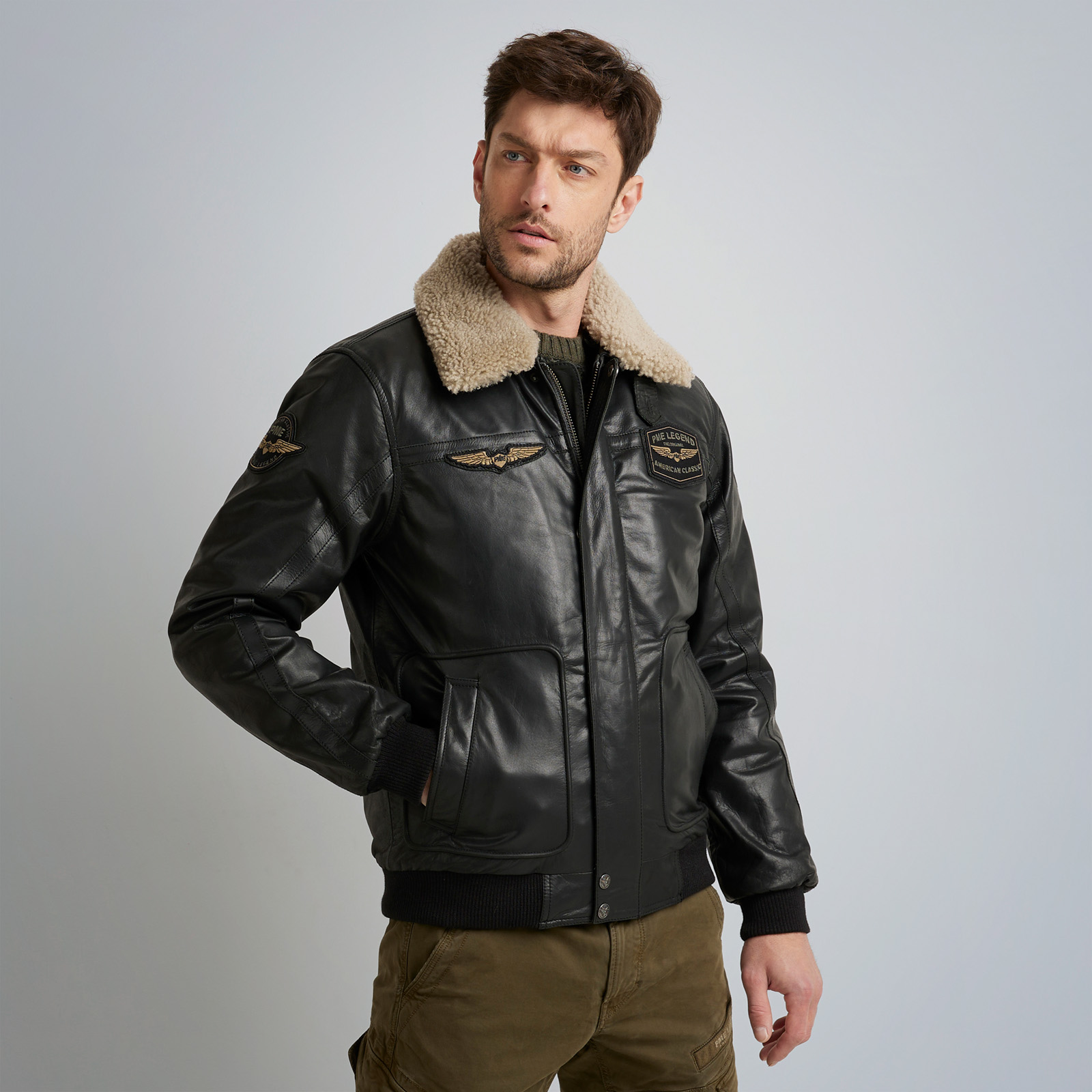 Hudson leather jacket Black