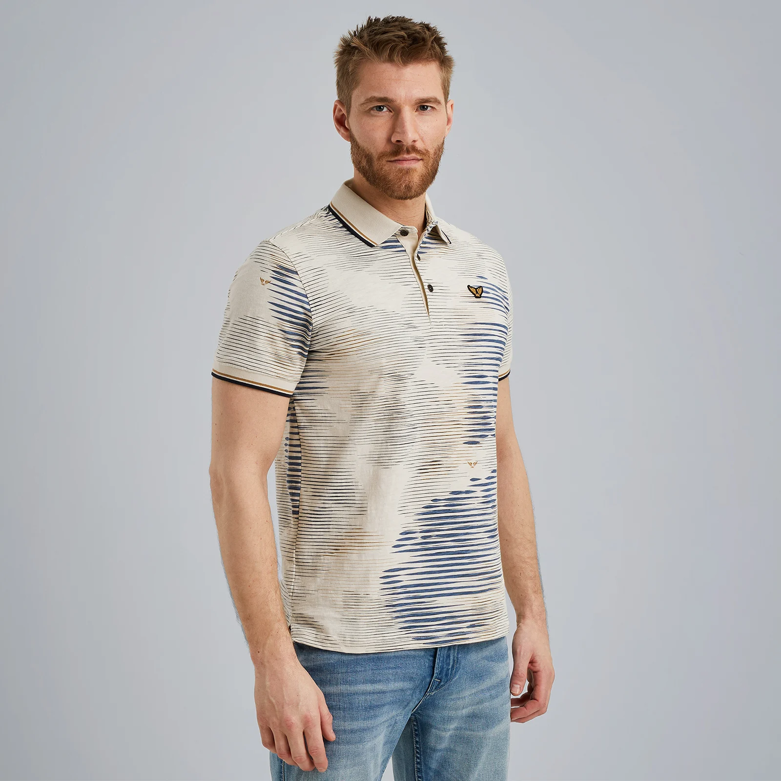 Polo in jersey Beige