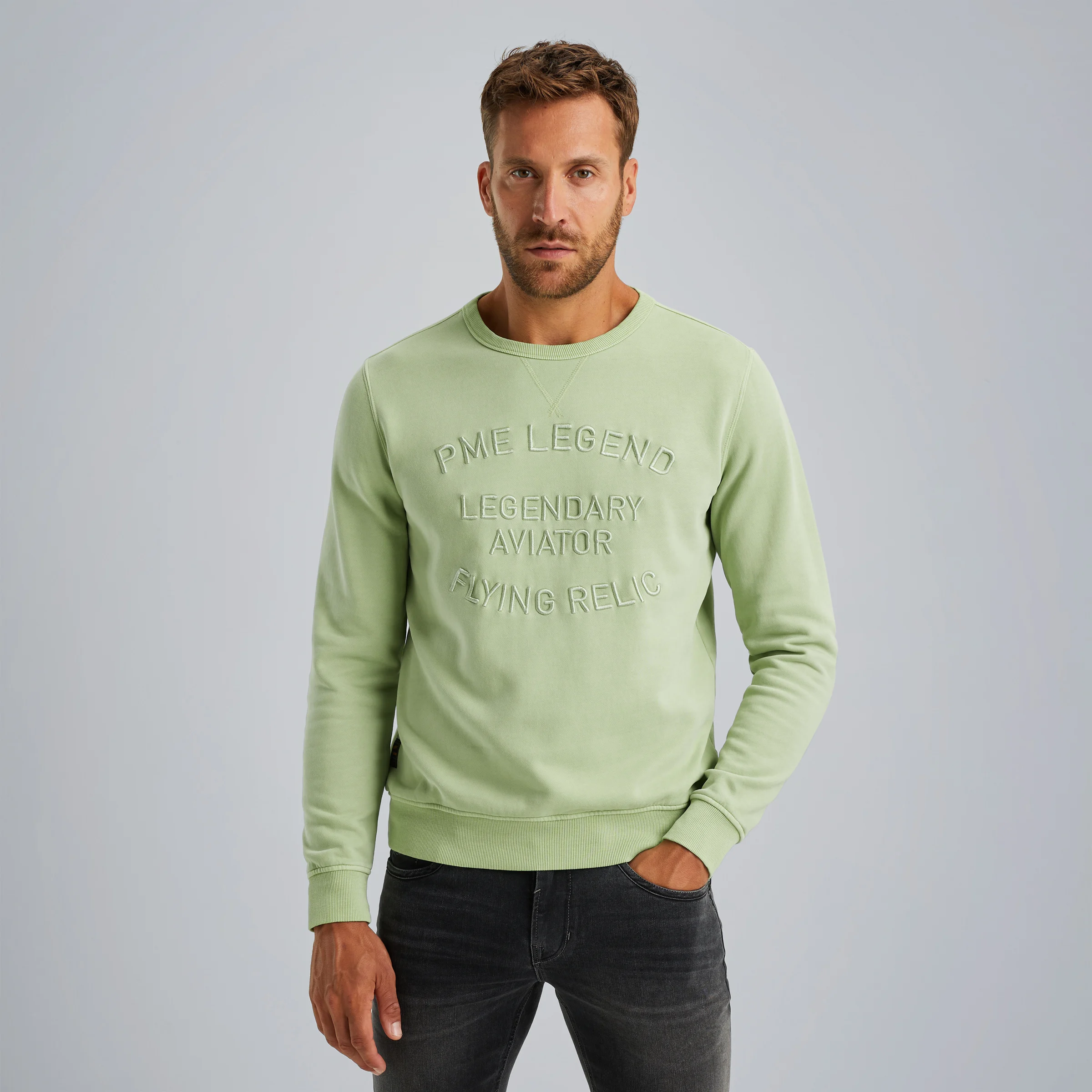 Sweatshirt with artwork Green
