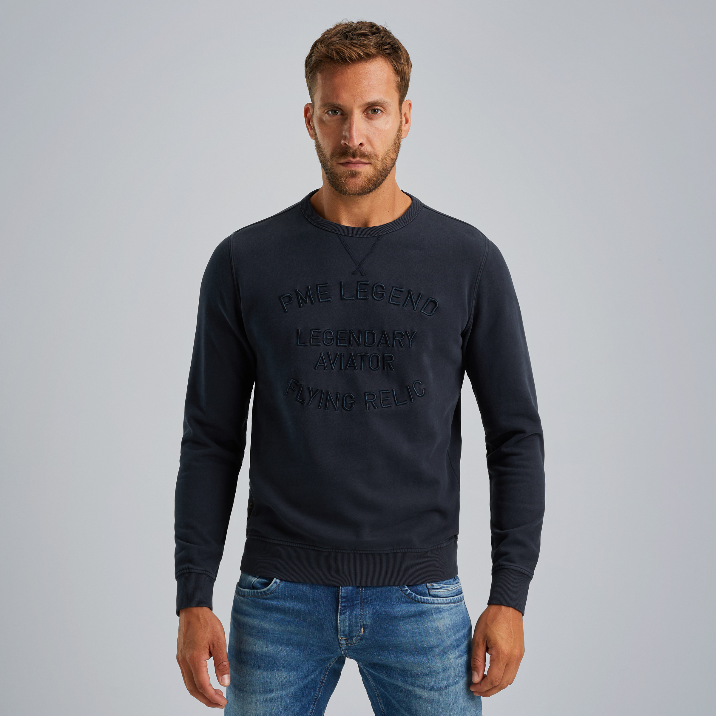 Sweatshirt with artwork Blue
