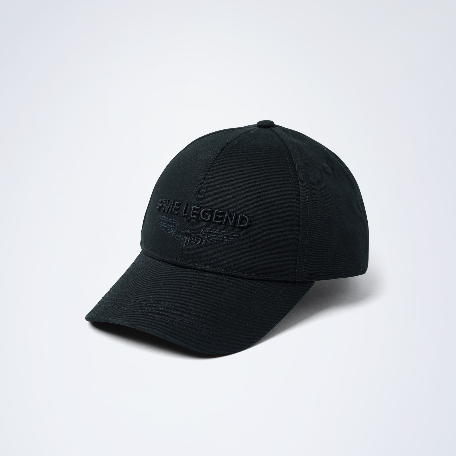 Cotton twill cap Black