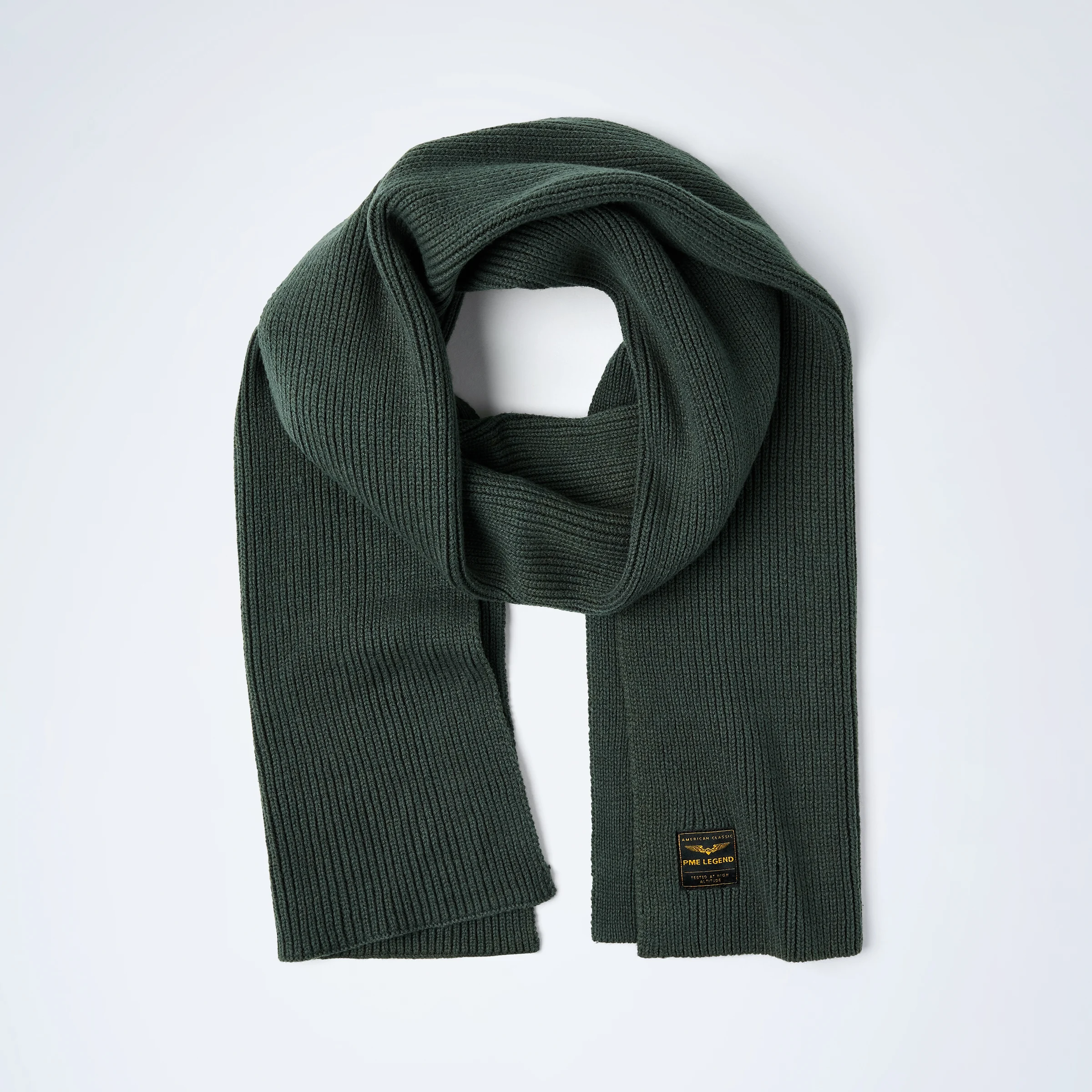 Scarf with logo Green
