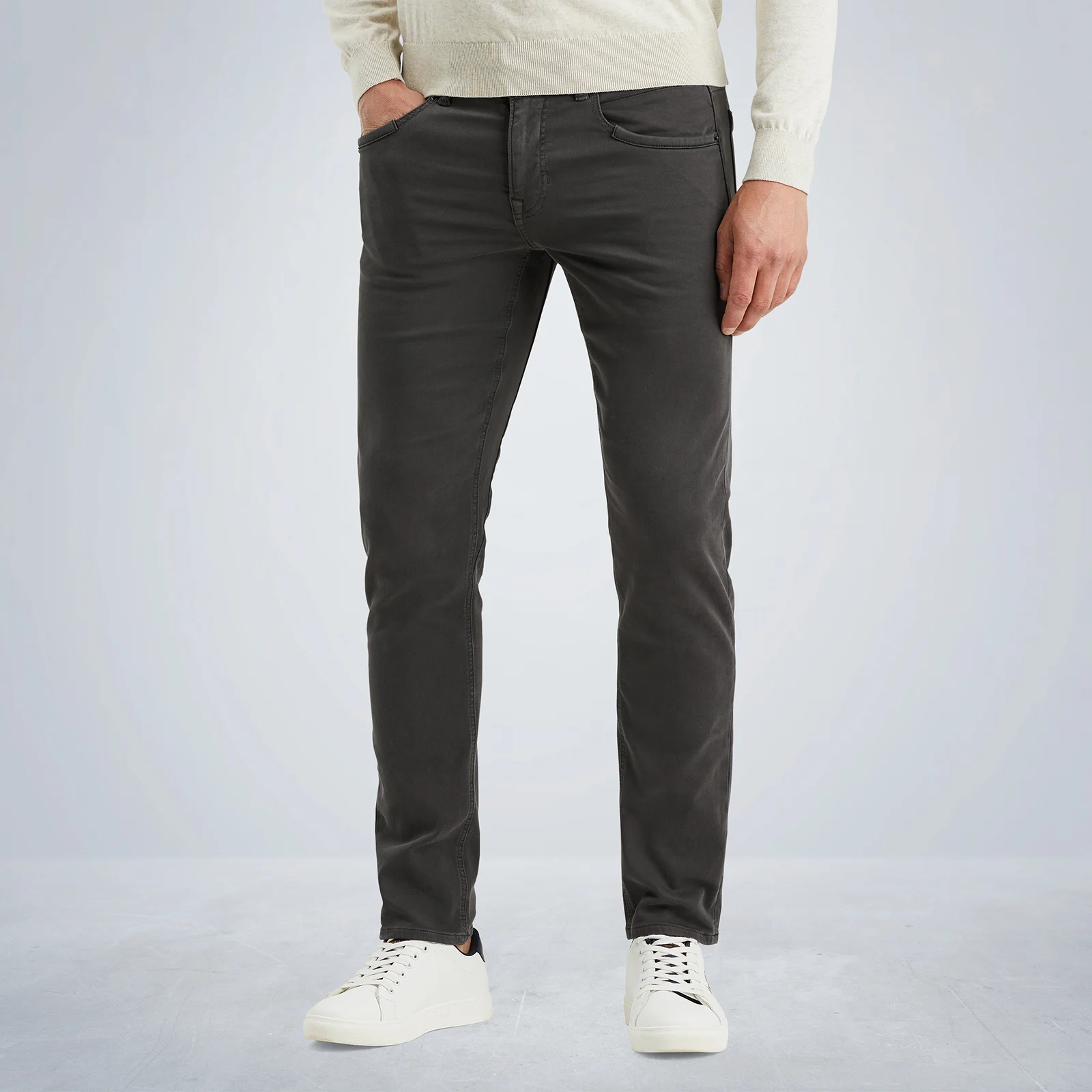Tailwheel slim fit pants in colored denim Grey