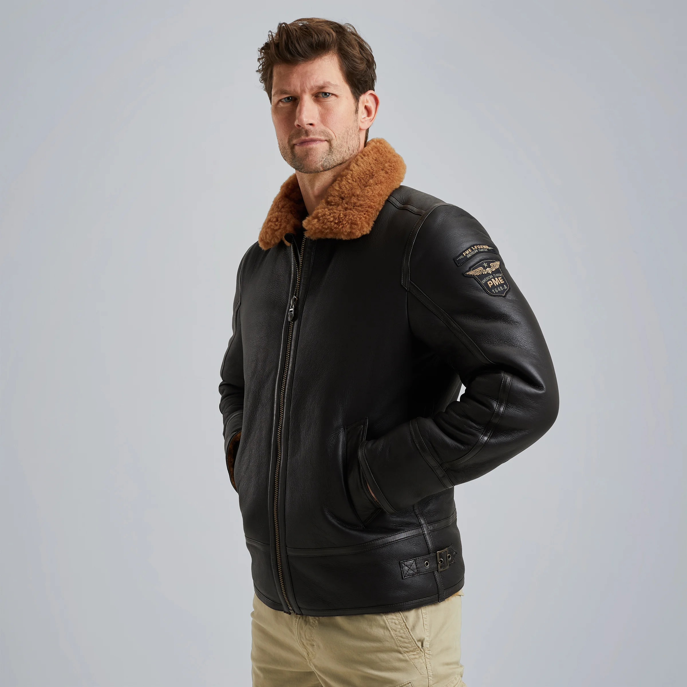 Lammy sheepskin jacket Brown