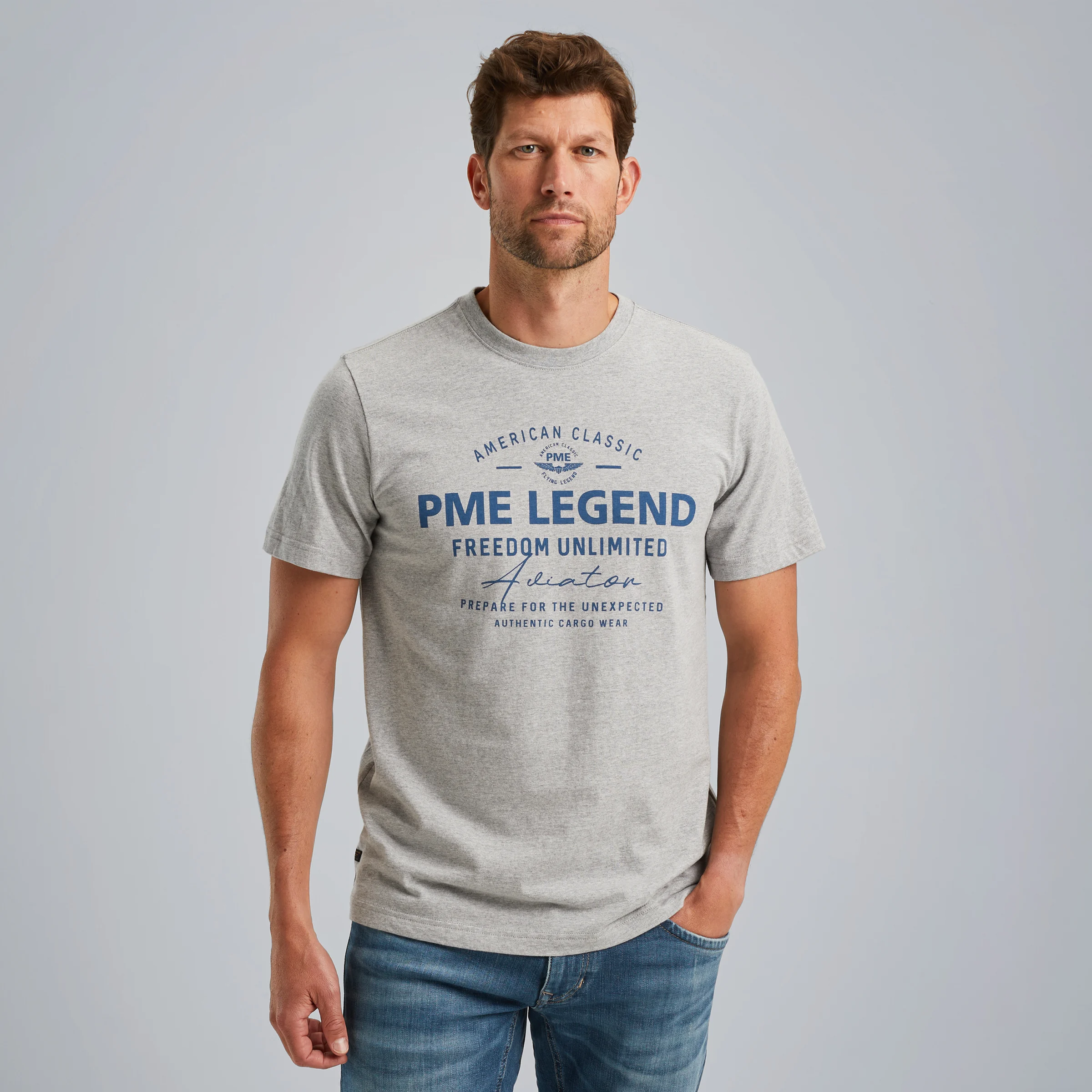 T-shirt with artwork Grey